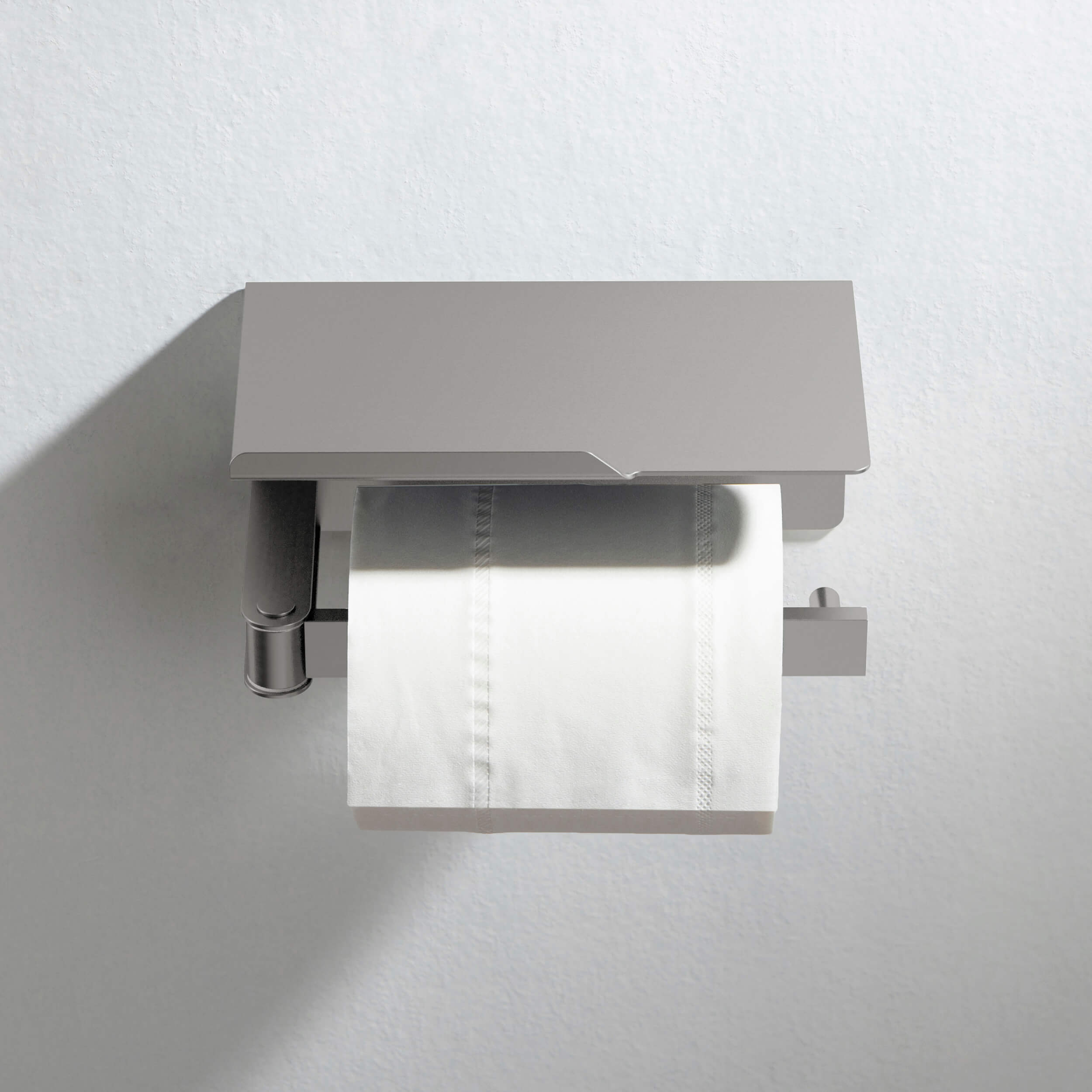 Bathroom Hardware Accessory Wall Mounted Tissue Holder includes Shelf KBA1209