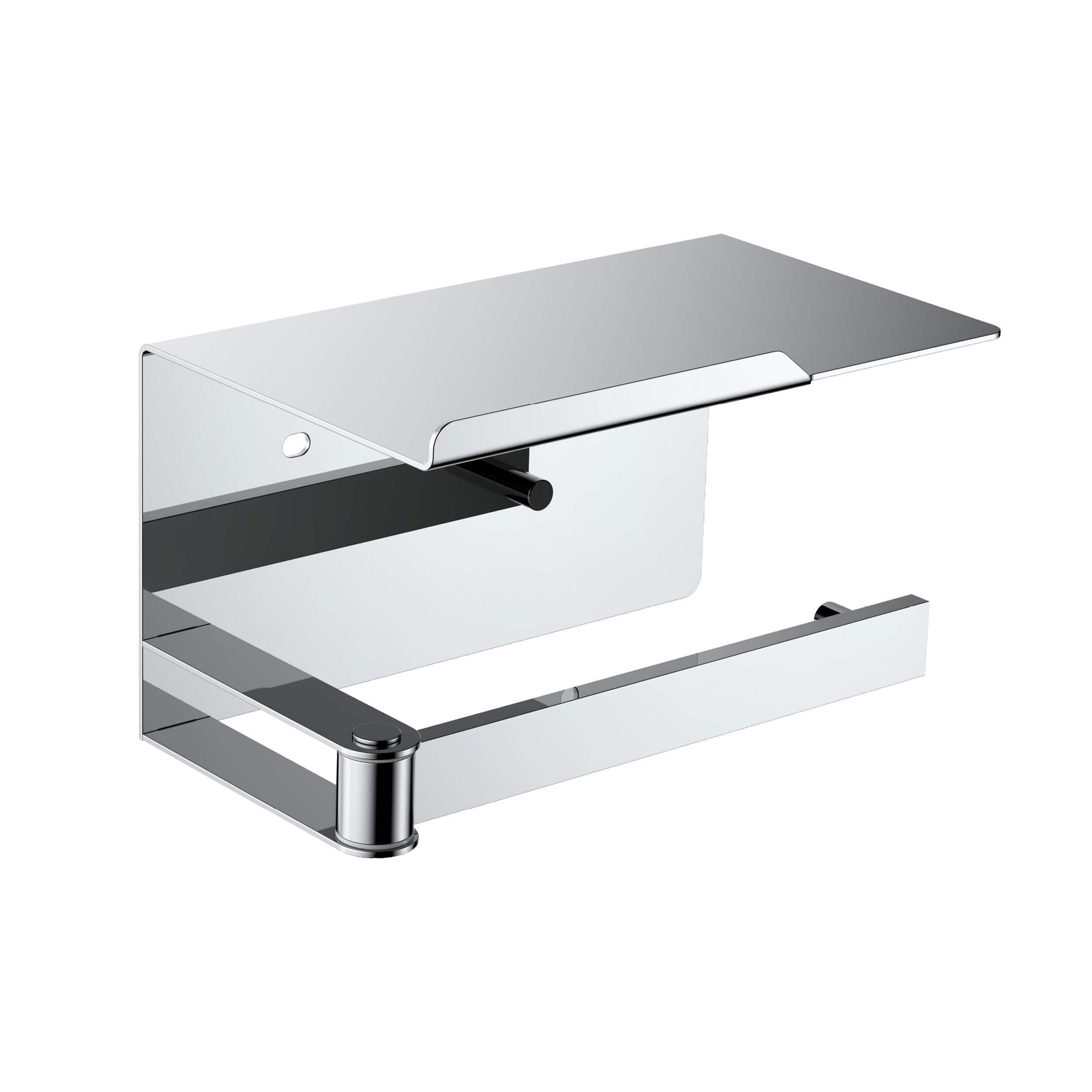 Bathroom Hardware Accessory Wall Mounted Tissue Holder includes Shelf KBA1209