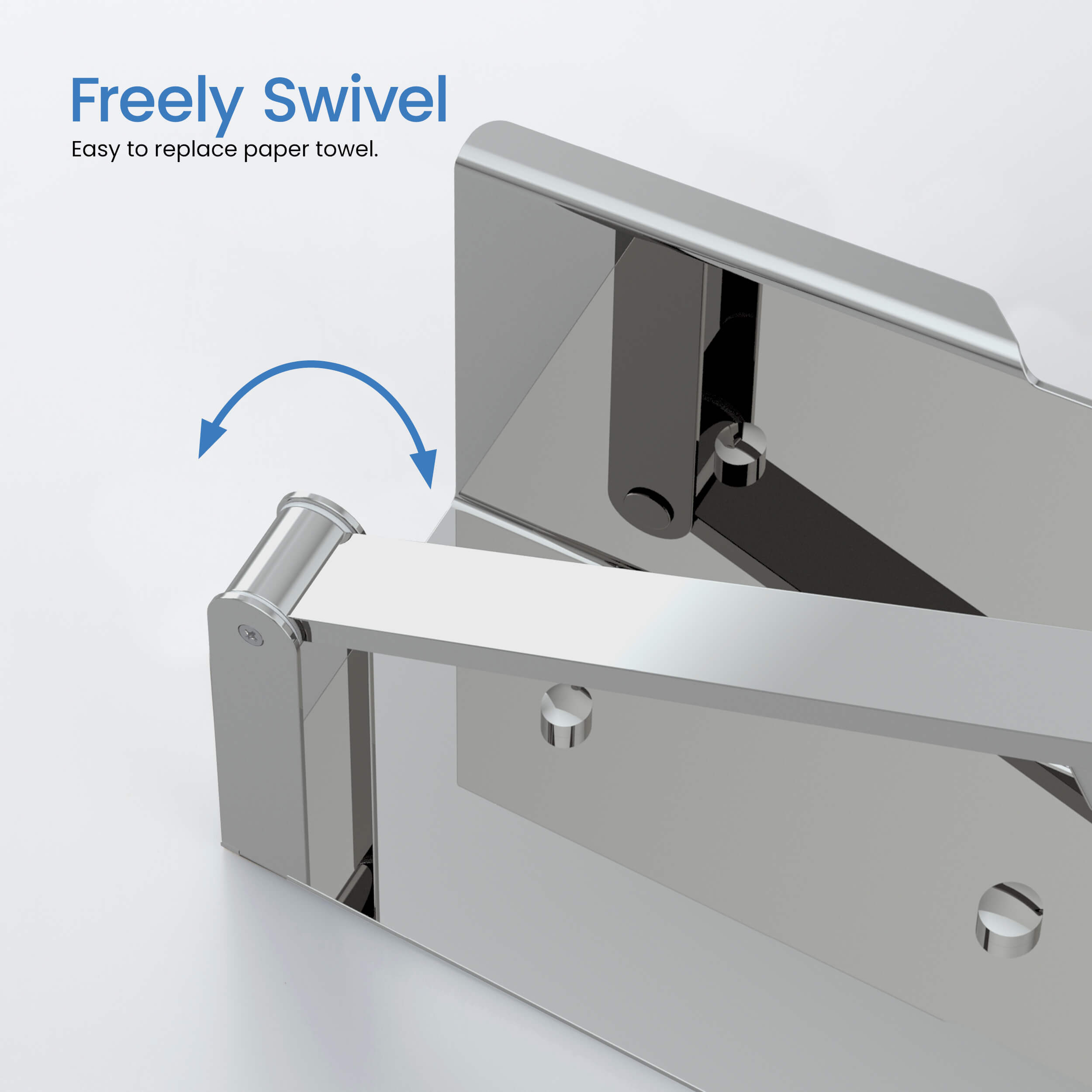 Bathroom Hardware Accessory Wall Mounted Tissue Holder includes Shelf KBA1209
