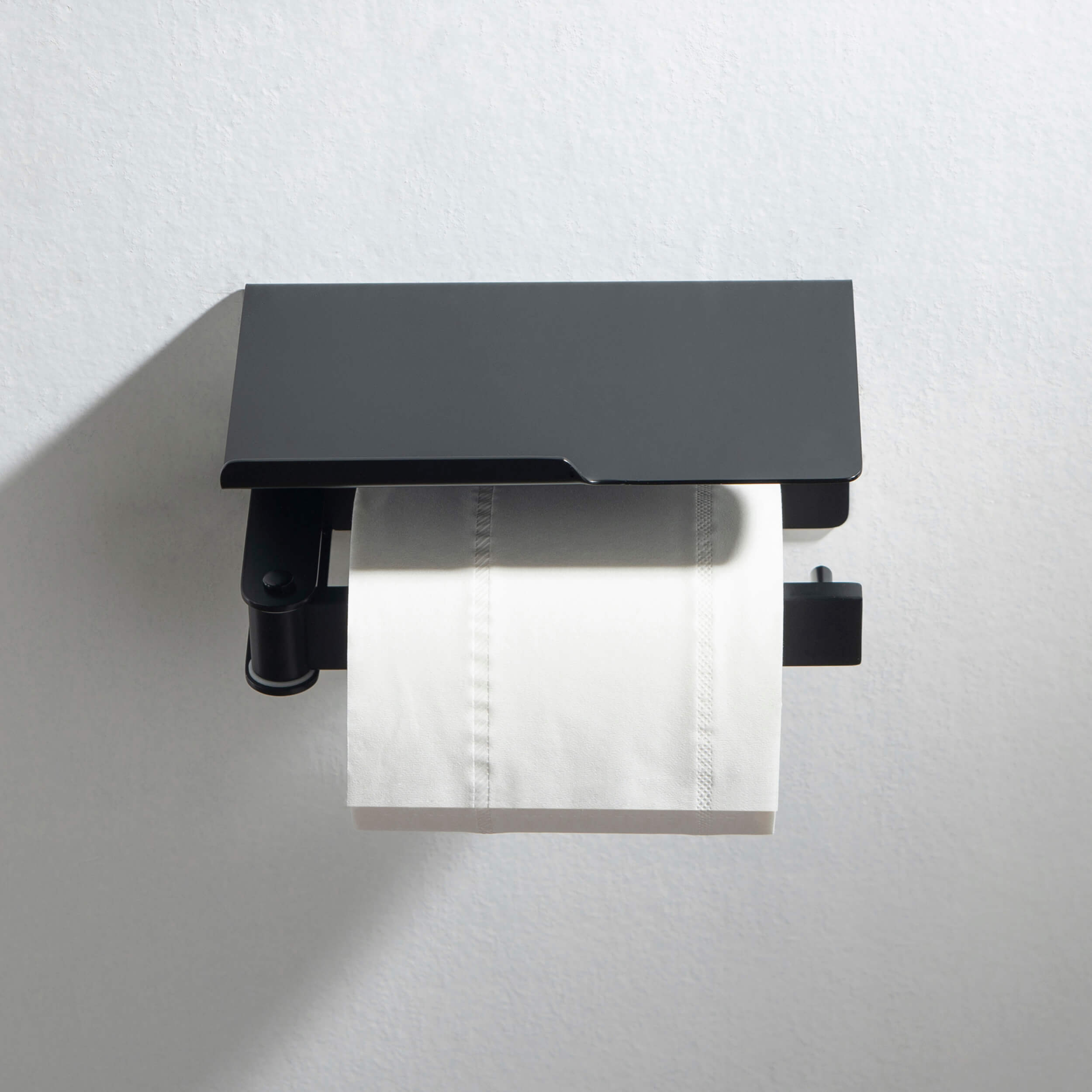 Bathroom Hardware Accessory Wall Mounted Tissue Holder includes Shelf KBA1209