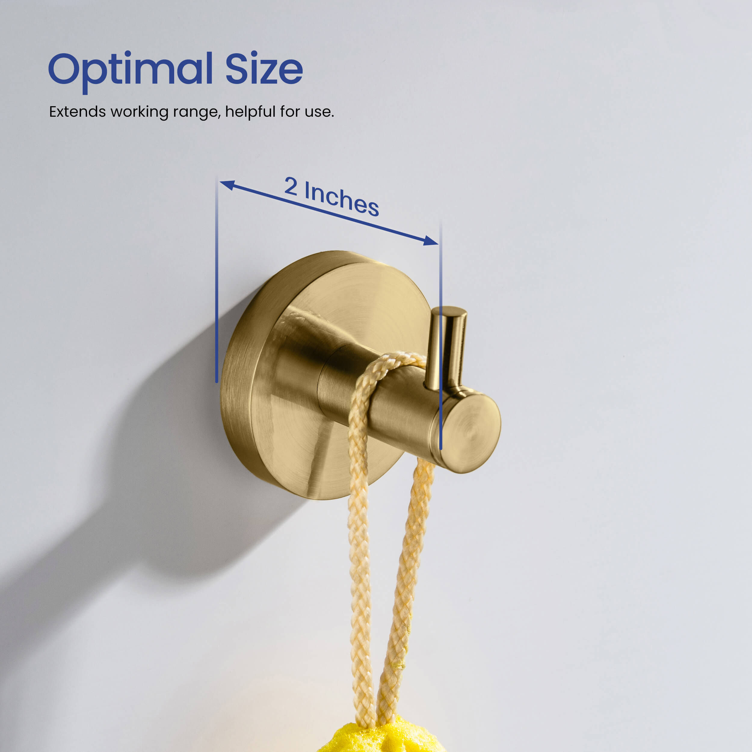 Circular Bathroom Towel & Robe Hook - KBA1401