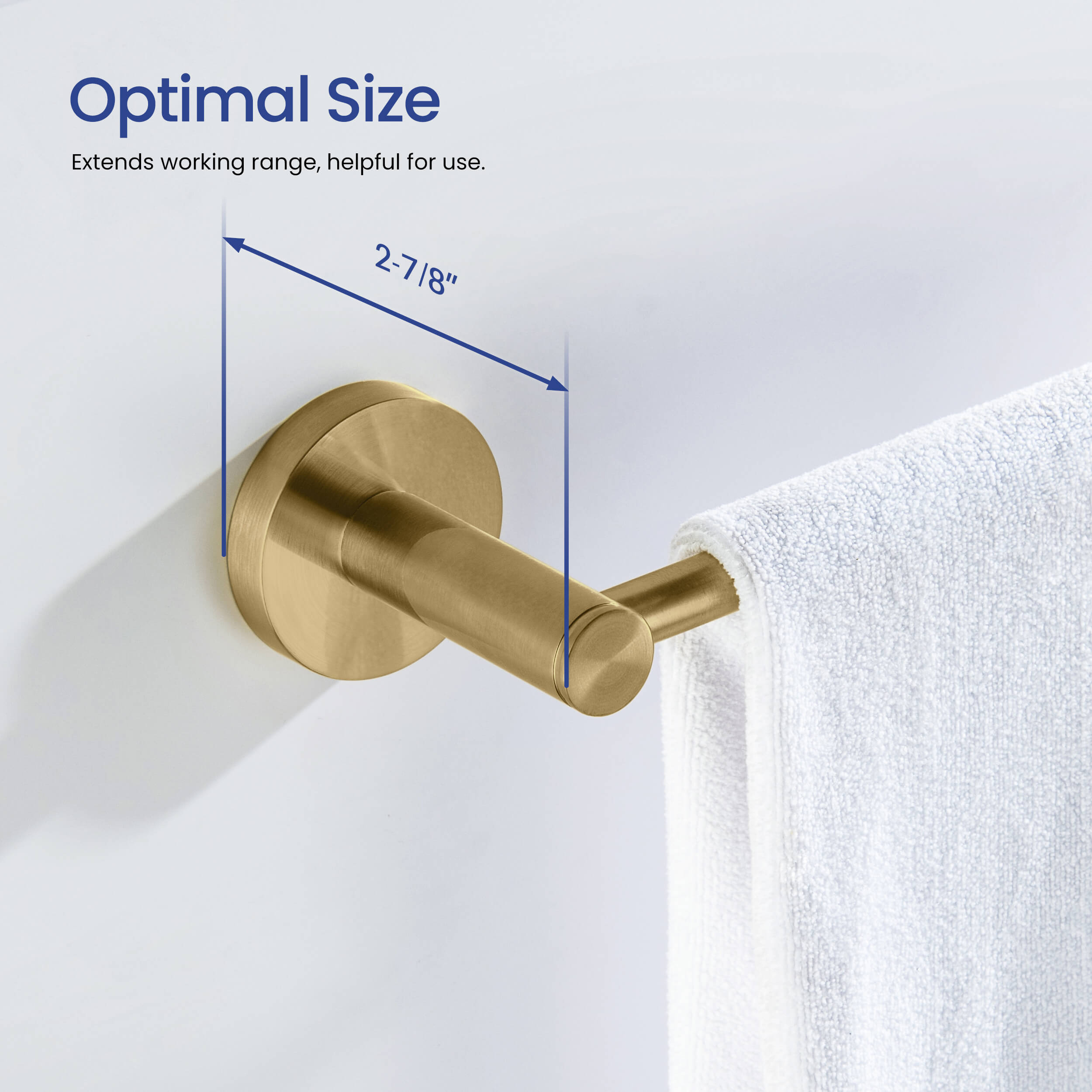Circular Bathroom 18" Towel Bar KBA1407
