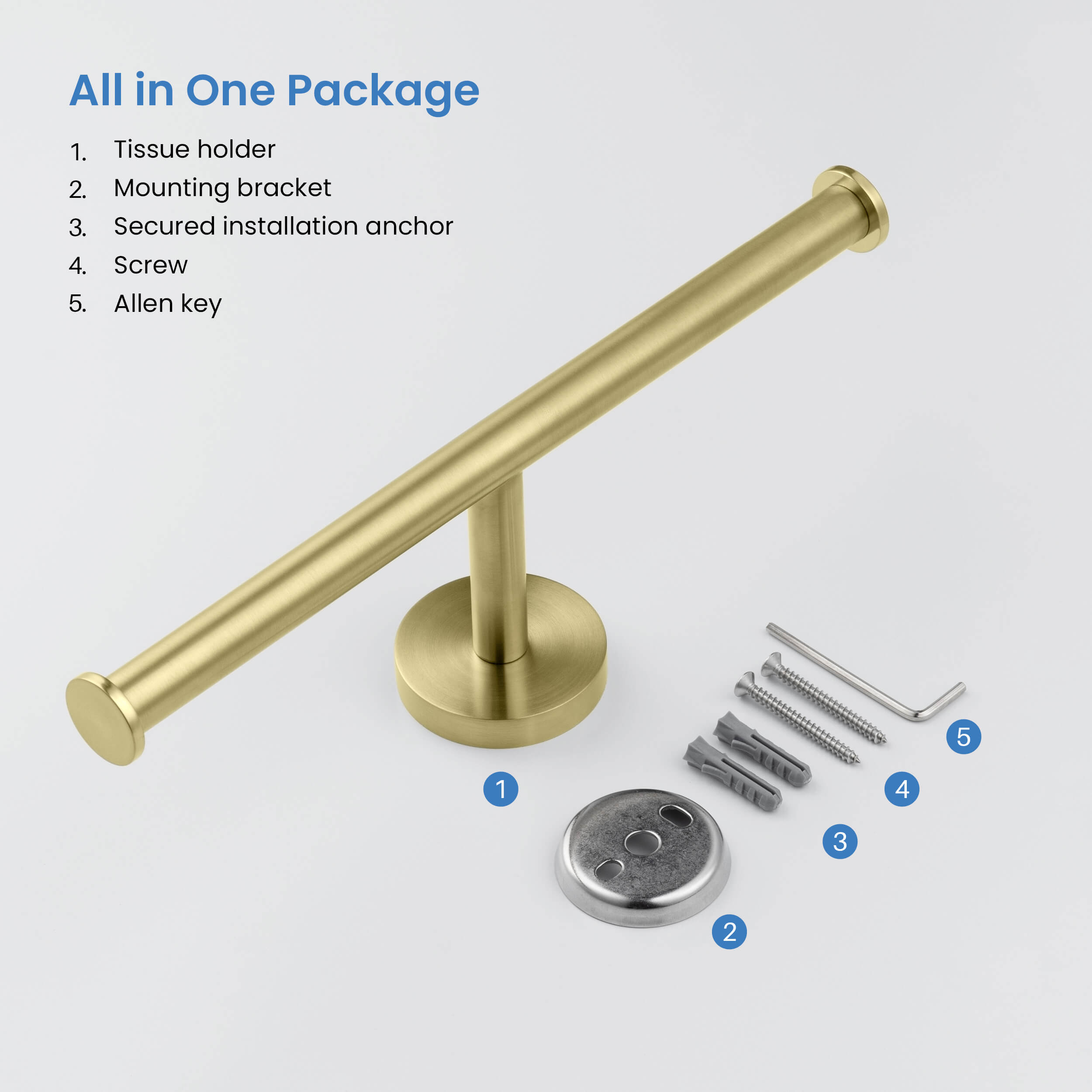 Circular Double Toilet Paper Holder KBA1408