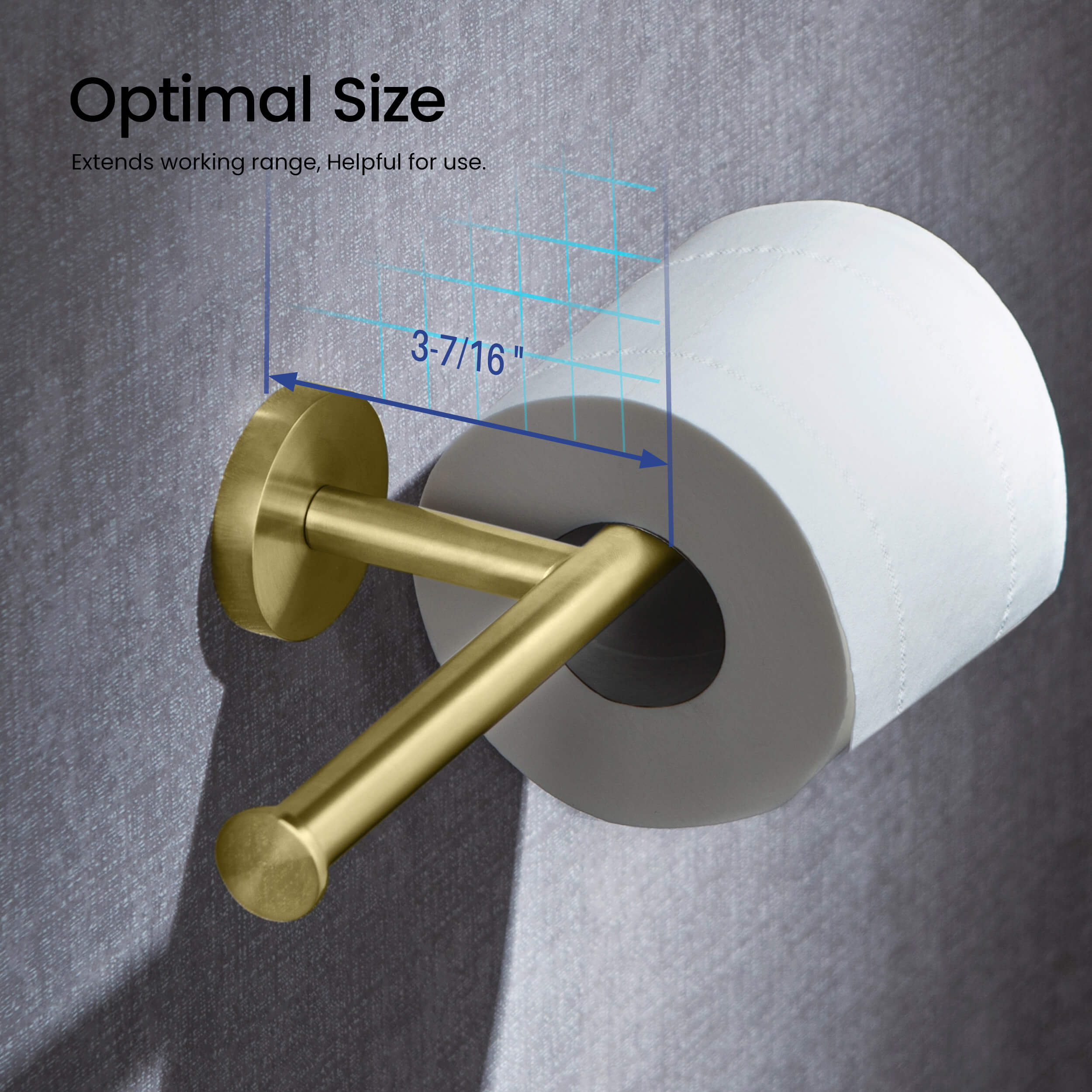 Circular Double Toilet Paper Holder KBA1408