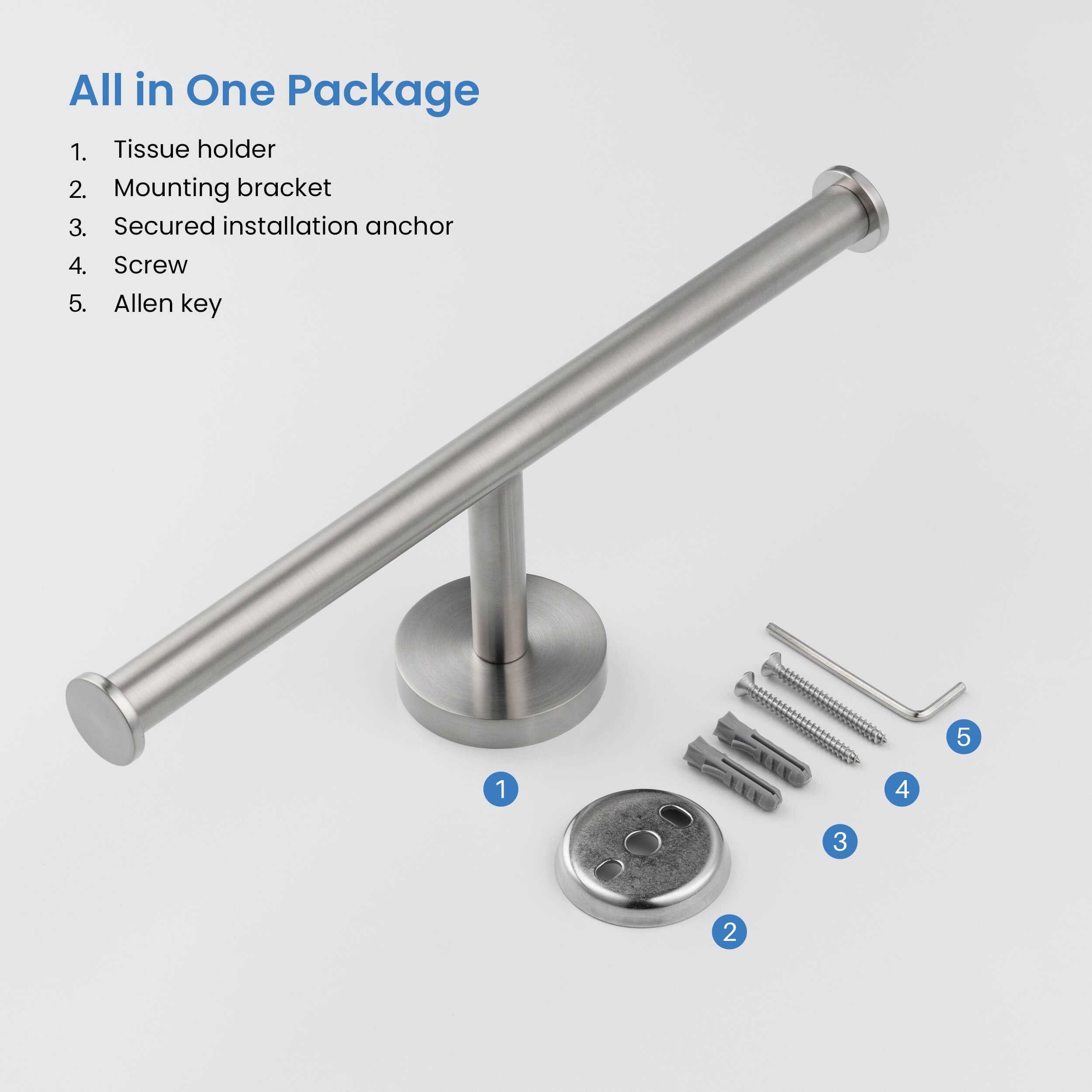 Circular Double Toilet Paper Holder KBA1408