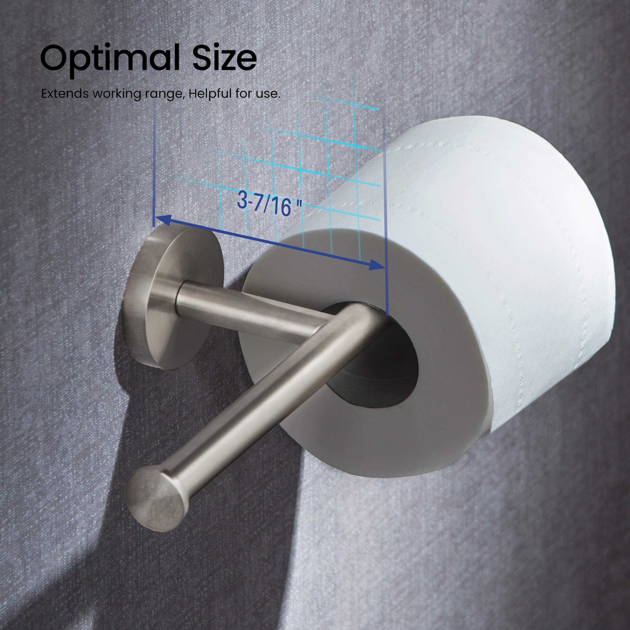 Circular Double Toilet Paper Holder KBA1408
