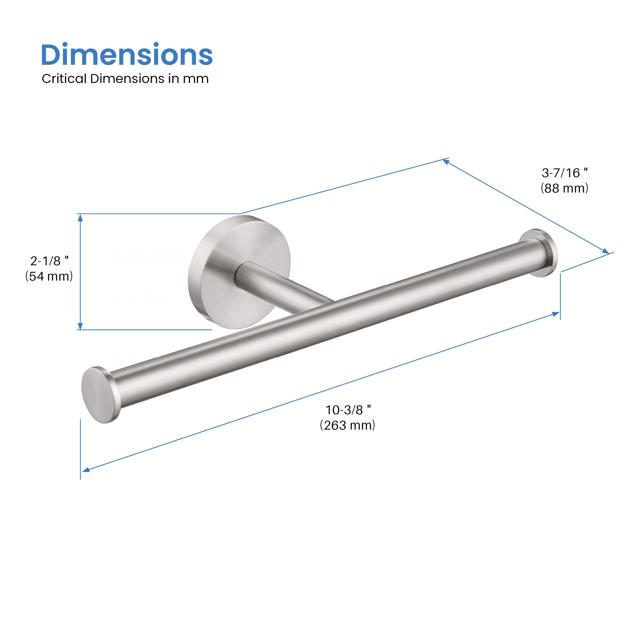 Circular Double Toilet Paper Holder KBA1408