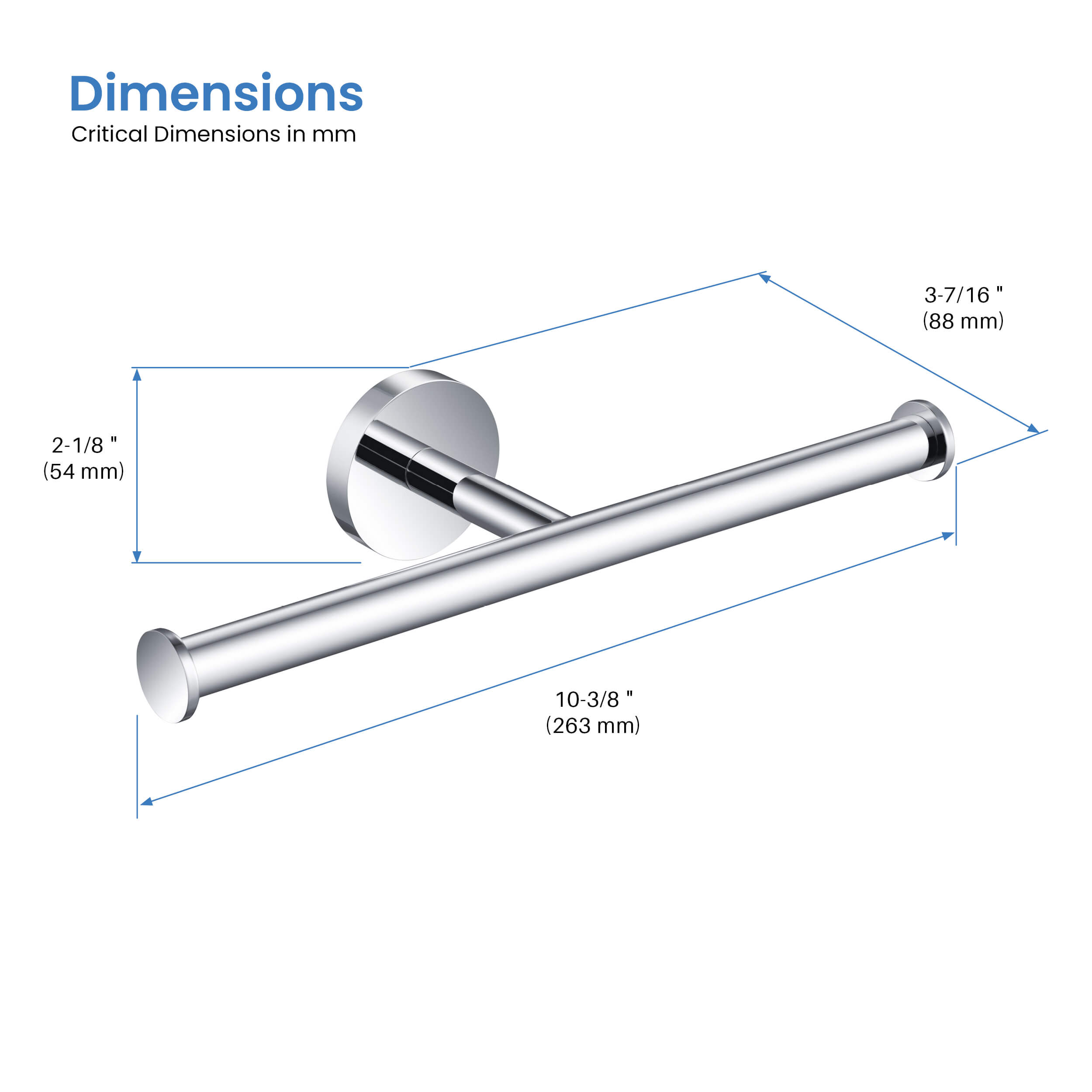 Circular Double Toilet Paper Holder KBA1408