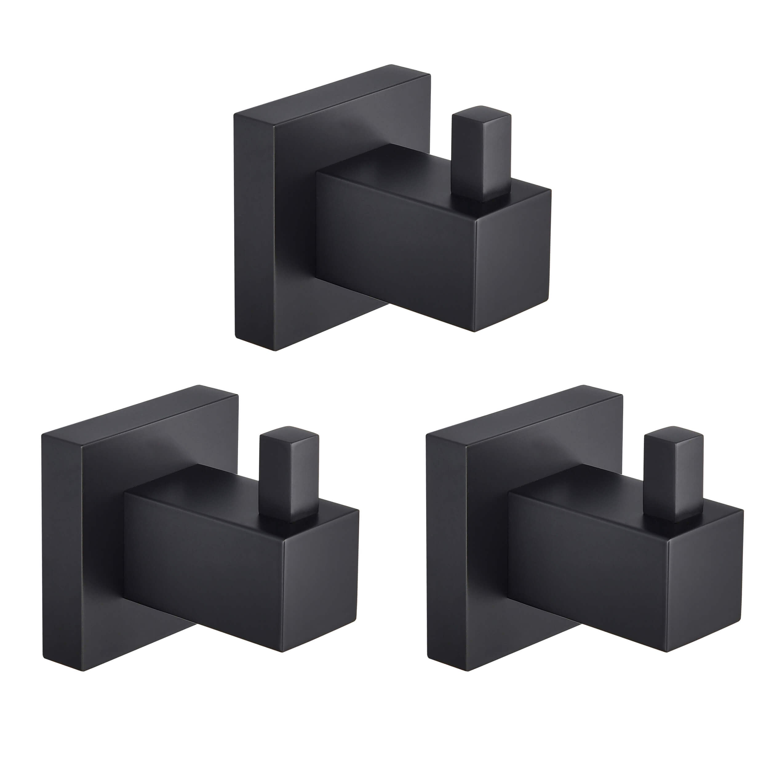 Cube Bathroom Towel & Robe Hook 3-Piece - KBA1501-3PC