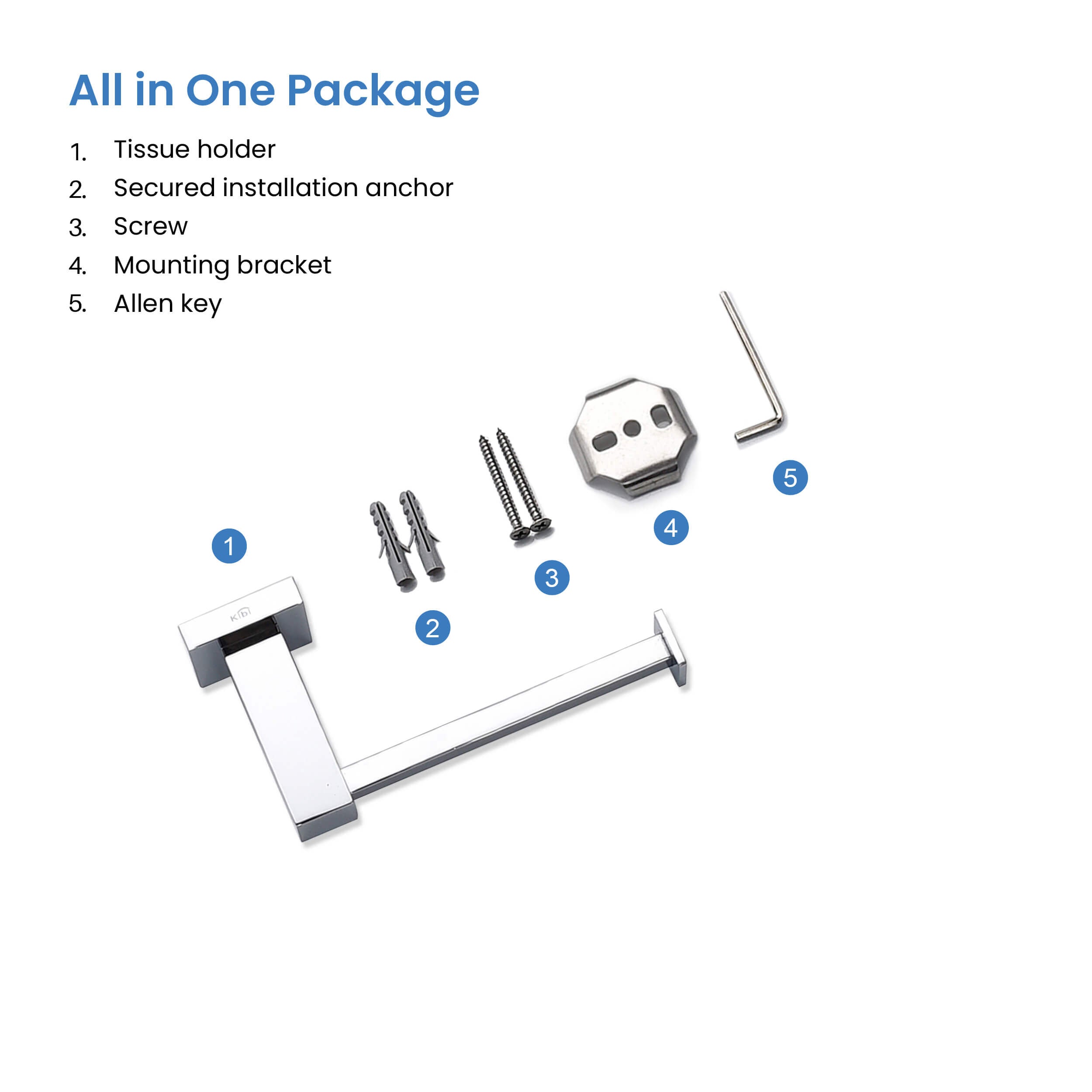 Cube Bathroom Toilet Paper Holder KBA1502