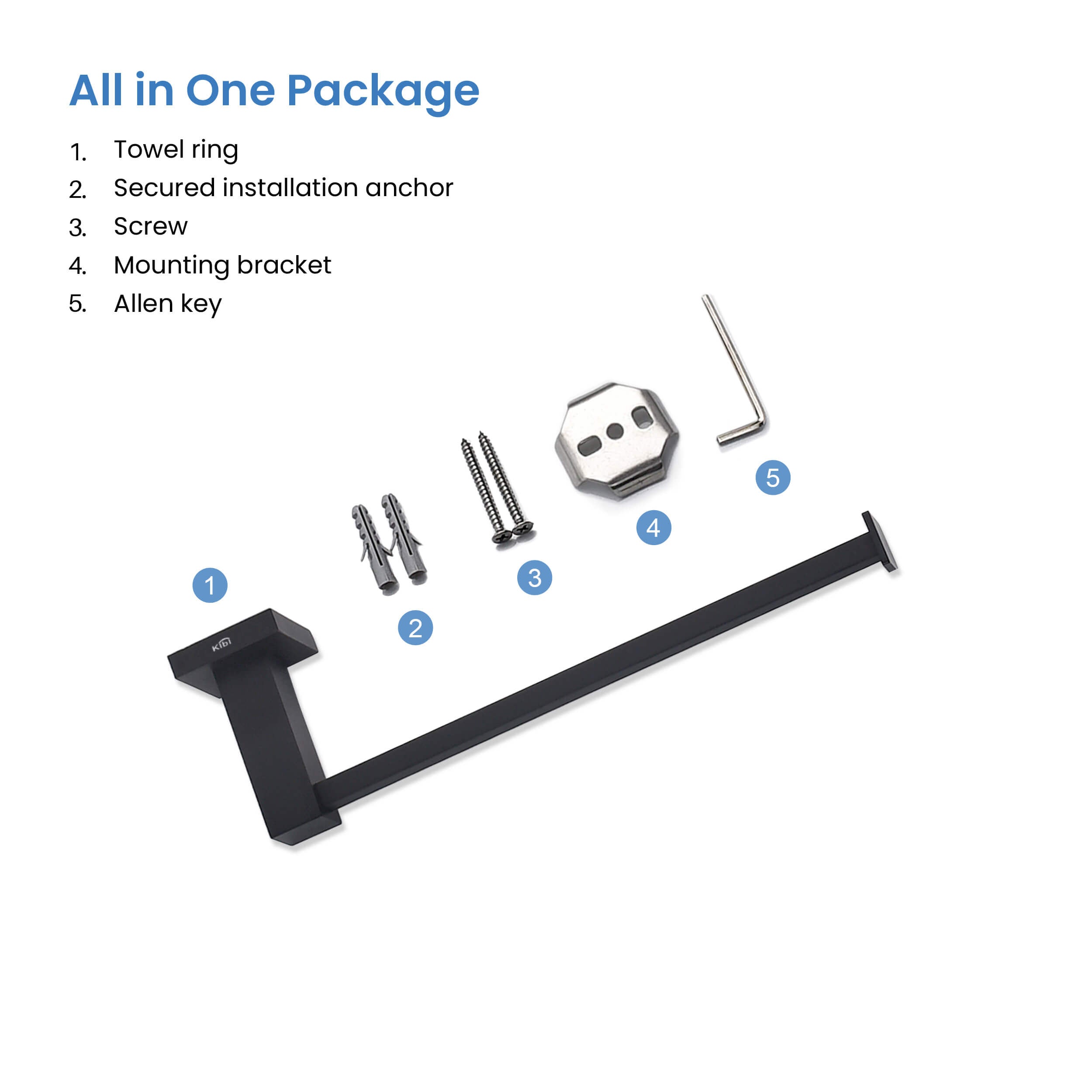 Cube 10 inch Bathroom Towel Holder KBA1503