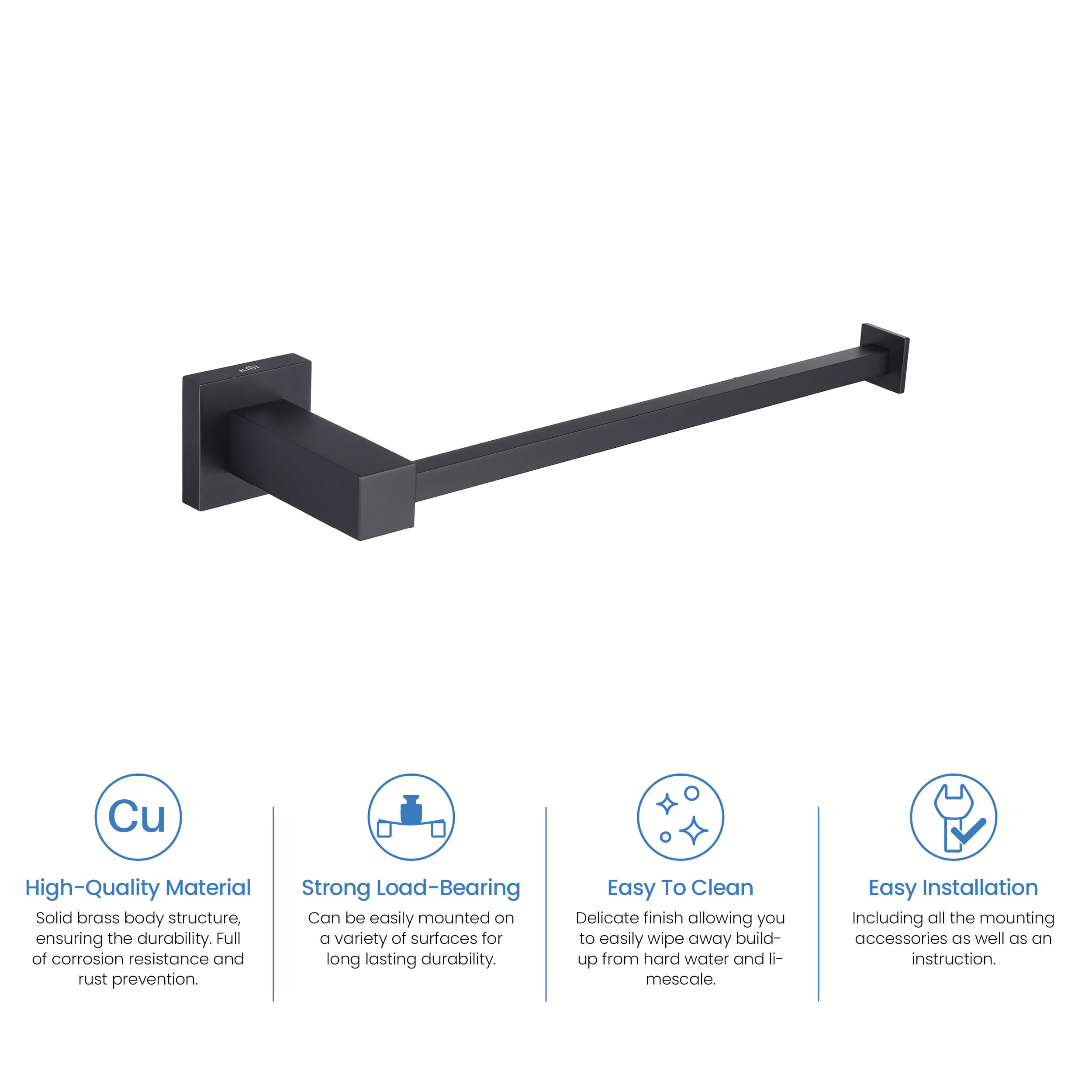 Cube 10 inch Bathroom Towel Holder KBA1503