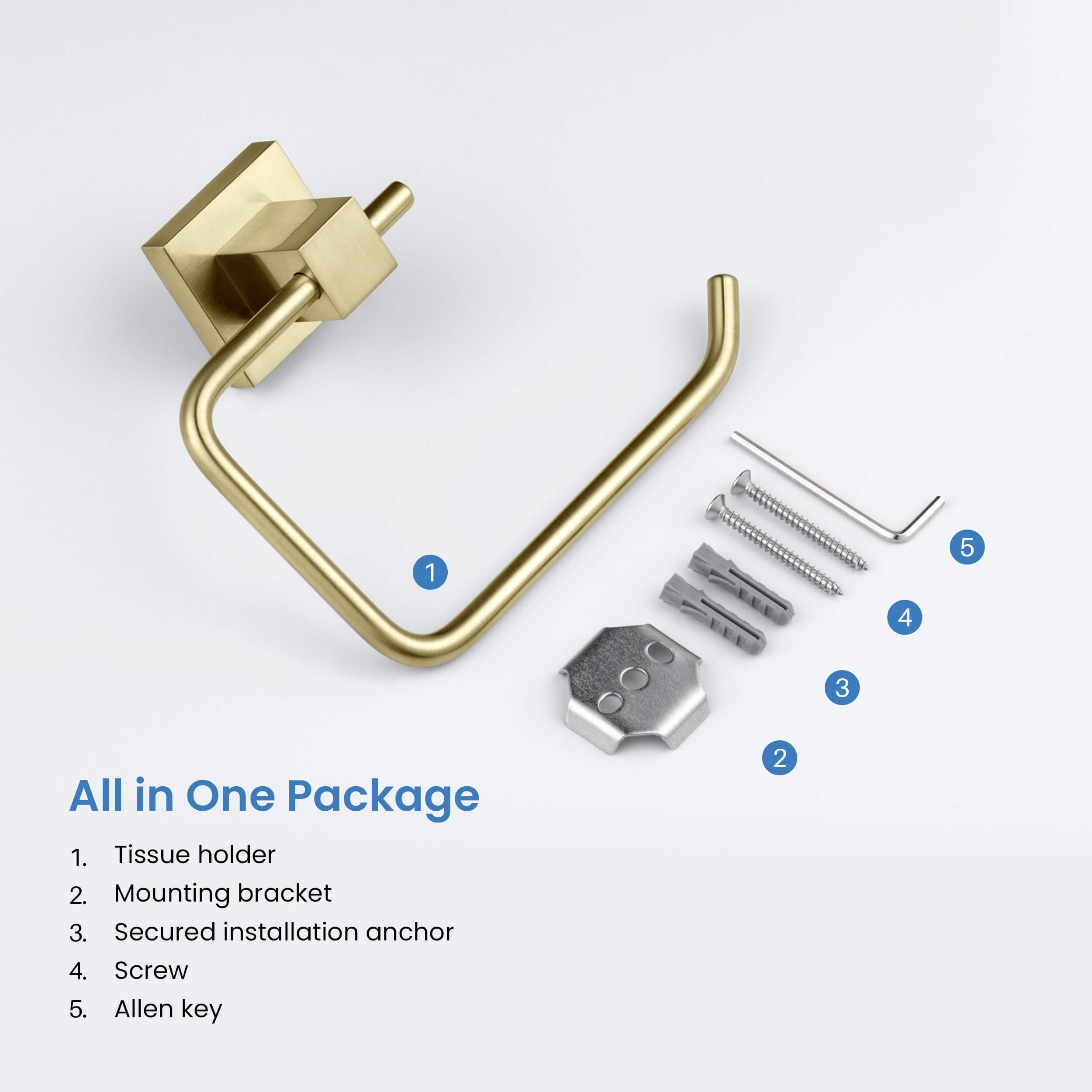 Cube Bathroom Toilet Paper Holder KBA1505