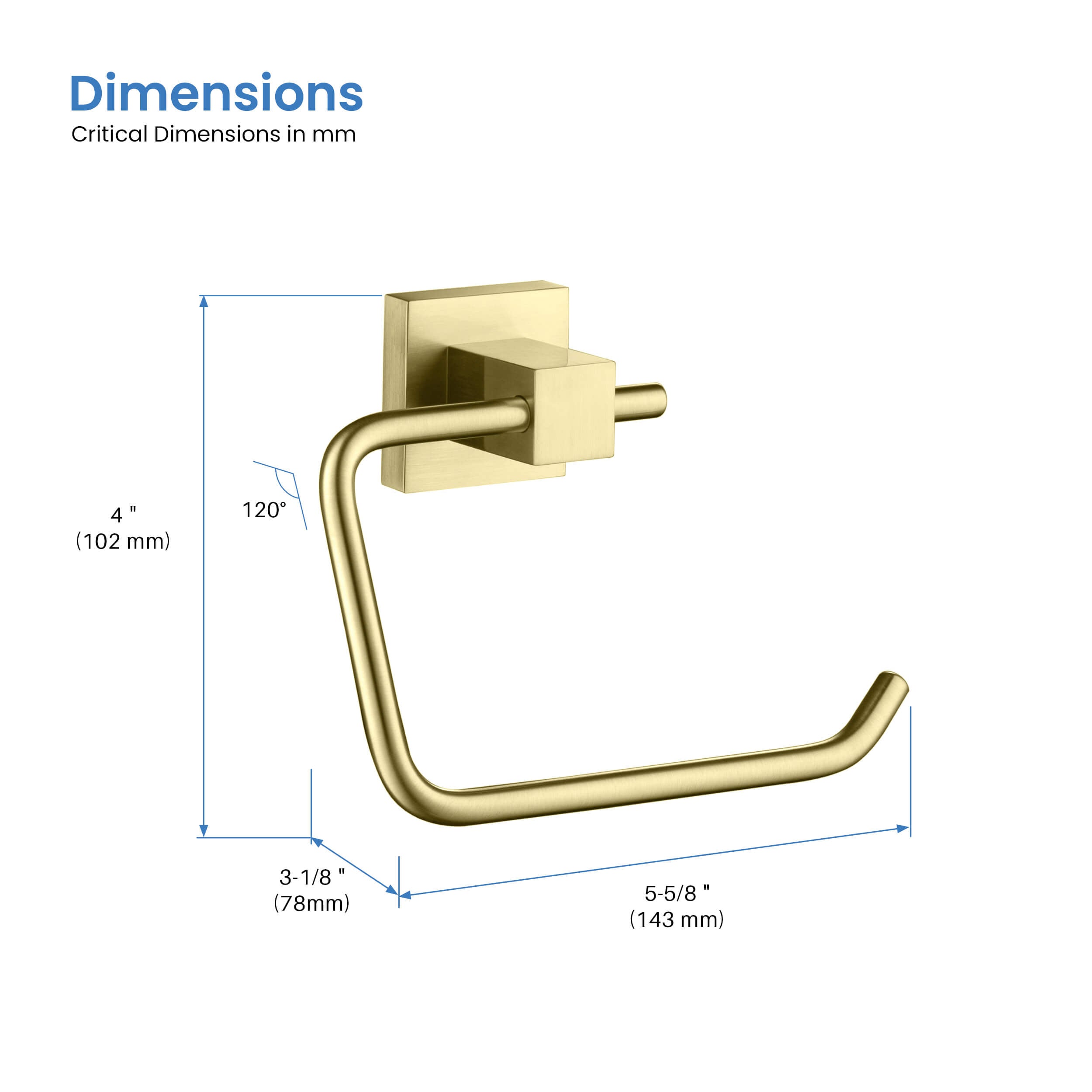 Cube Bathroom Toilet Paper Holder KBA1505
