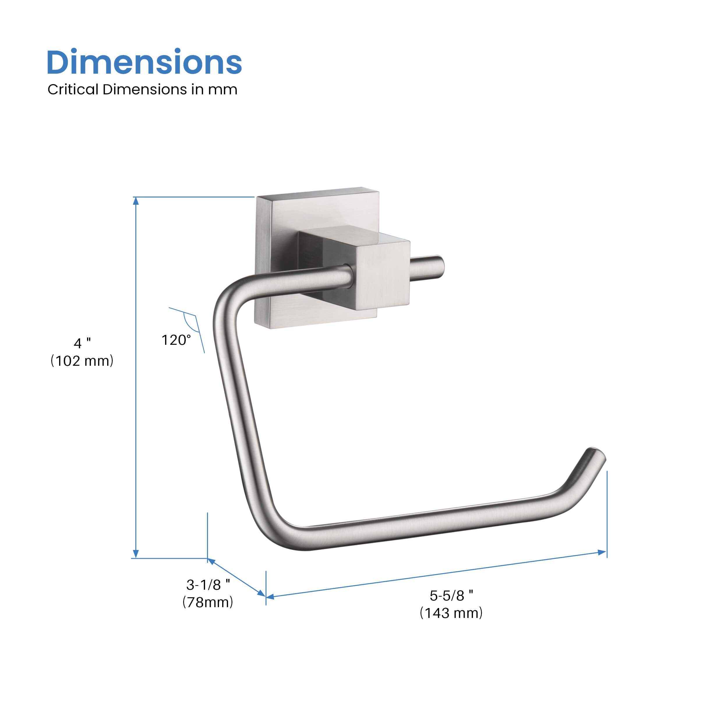 Cube Bathroom Toilet Paper Holder KBA1505