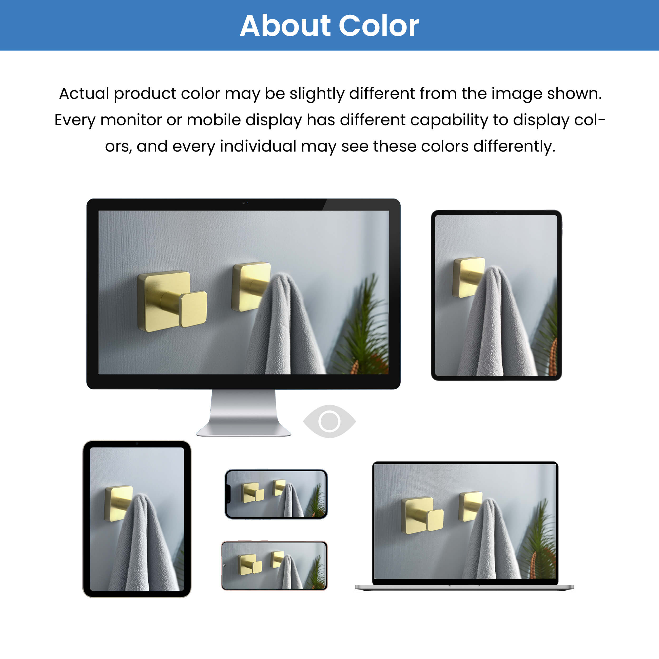 Blaze Bathroom Towel & Robe Hook - KBA1601