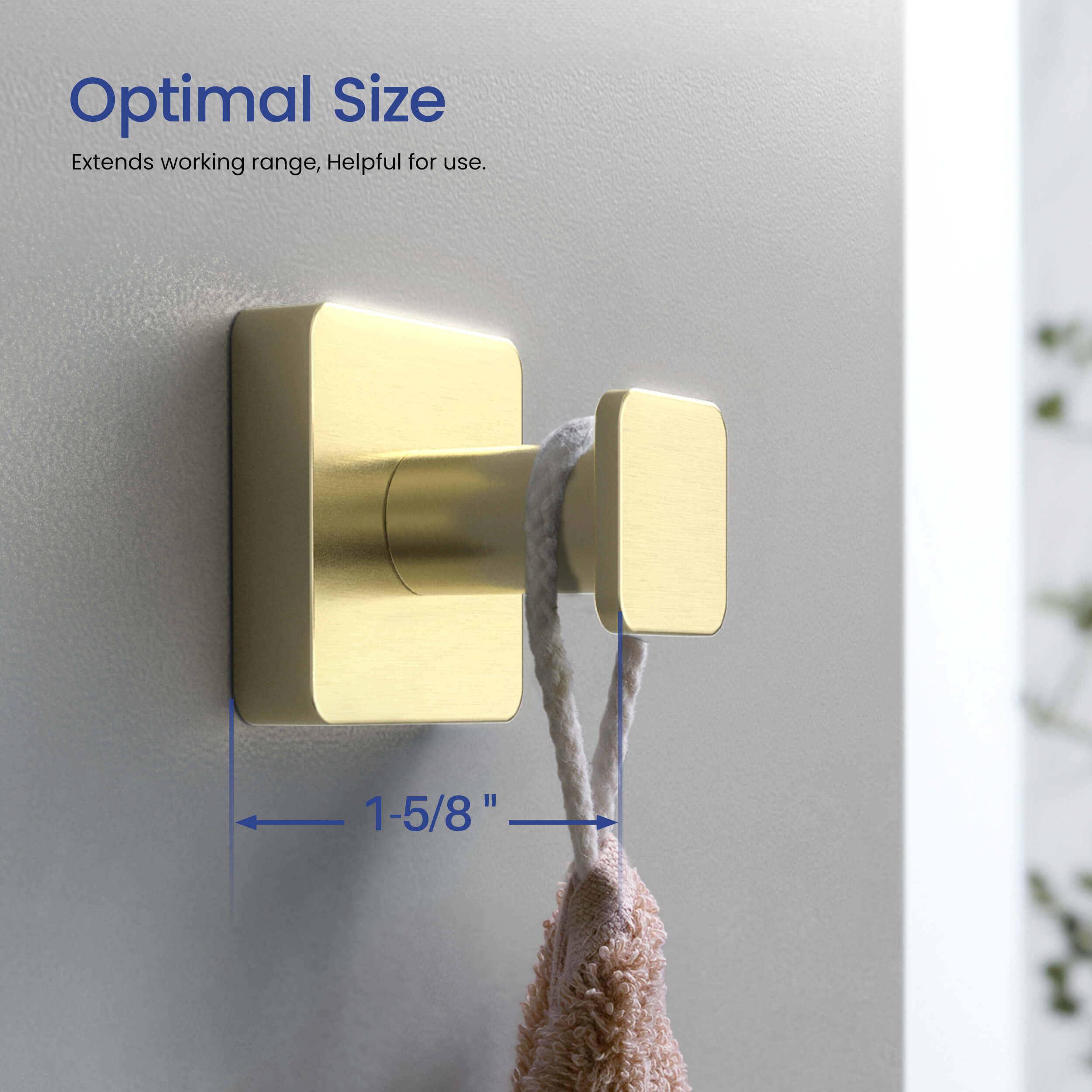 Blaze Bathroom Towel & Robe Hook - KBA1601