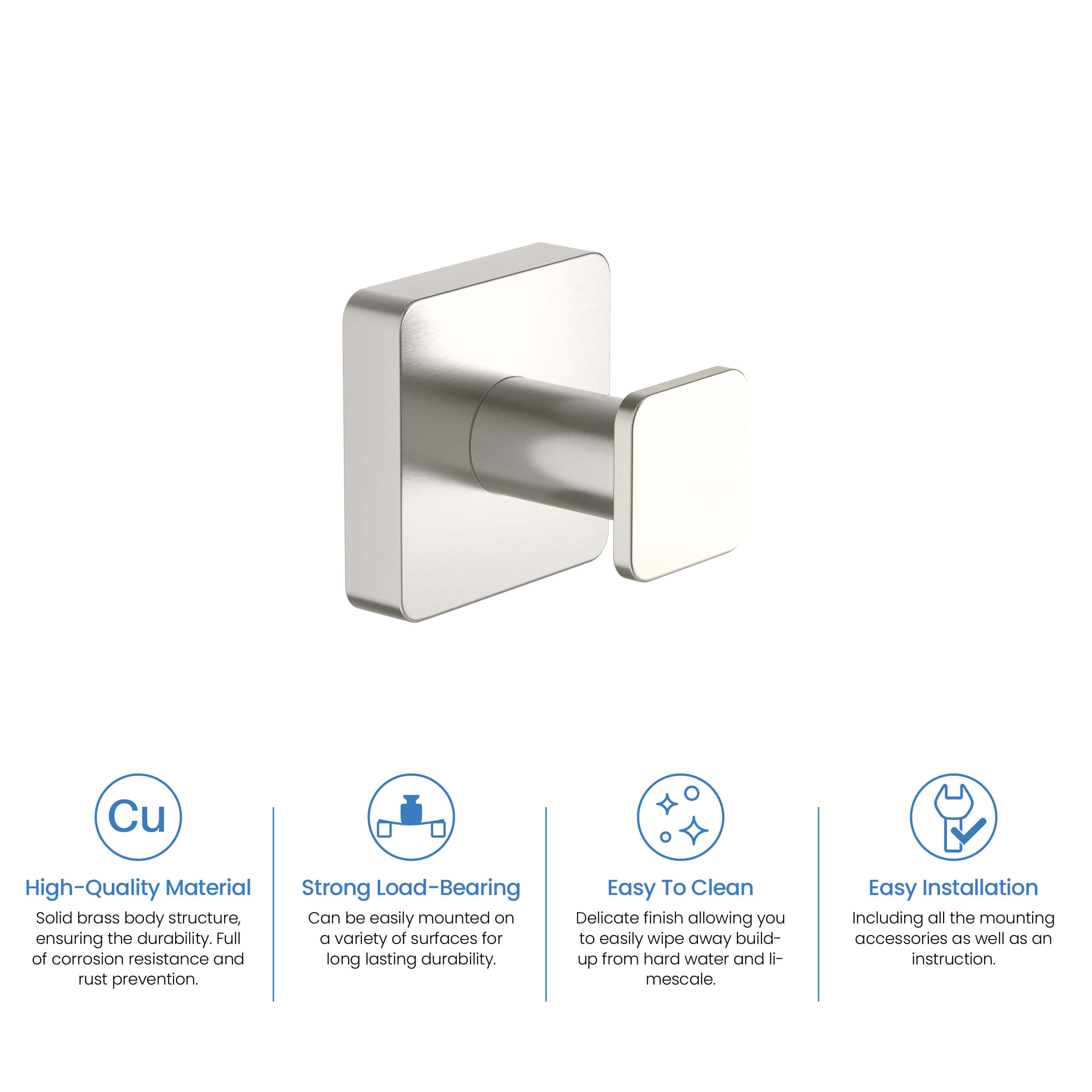 Blaze Bathroom Towel & Robe Hook - KBA1601