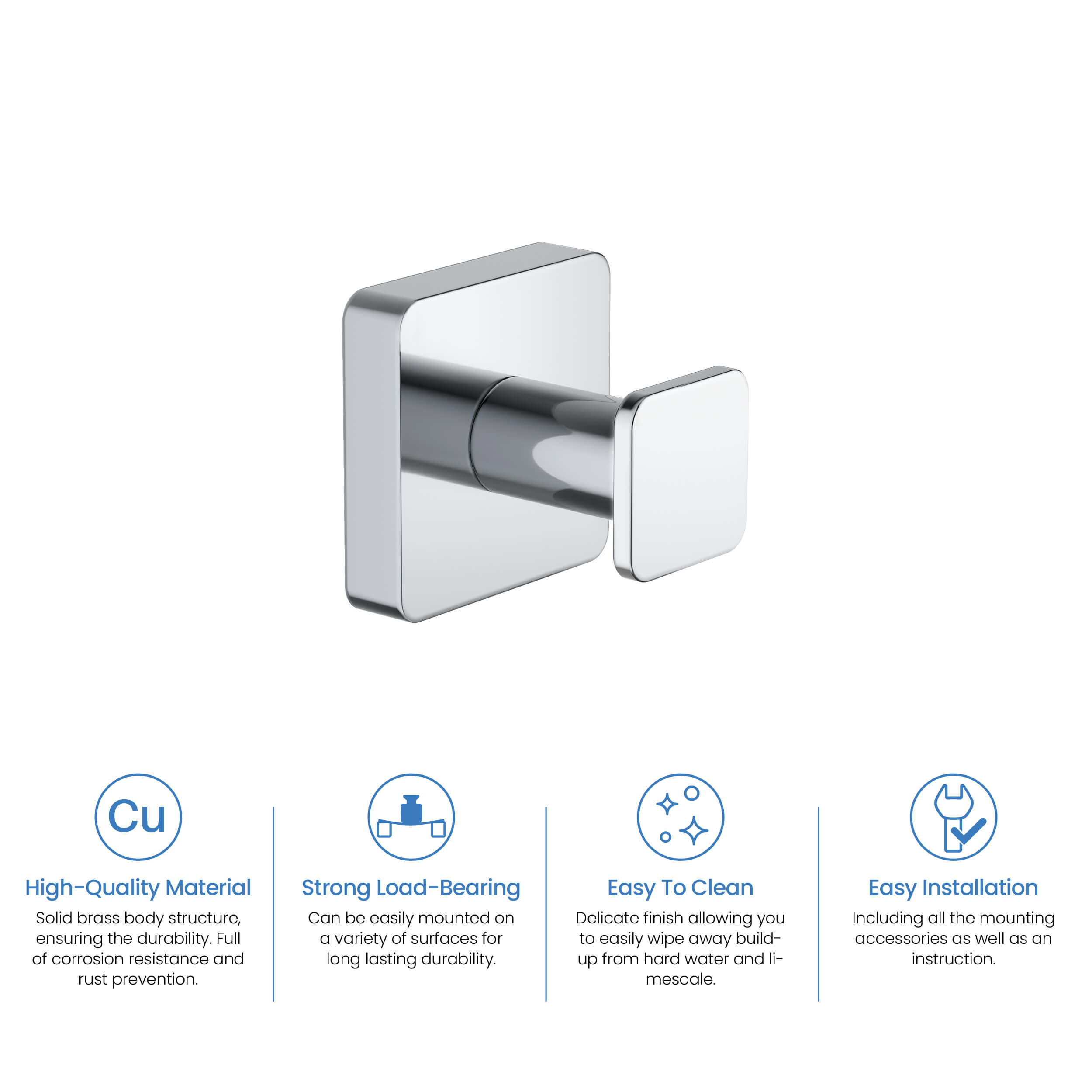 Blaze Bathroom Towel & Robe Hook - KBA1601