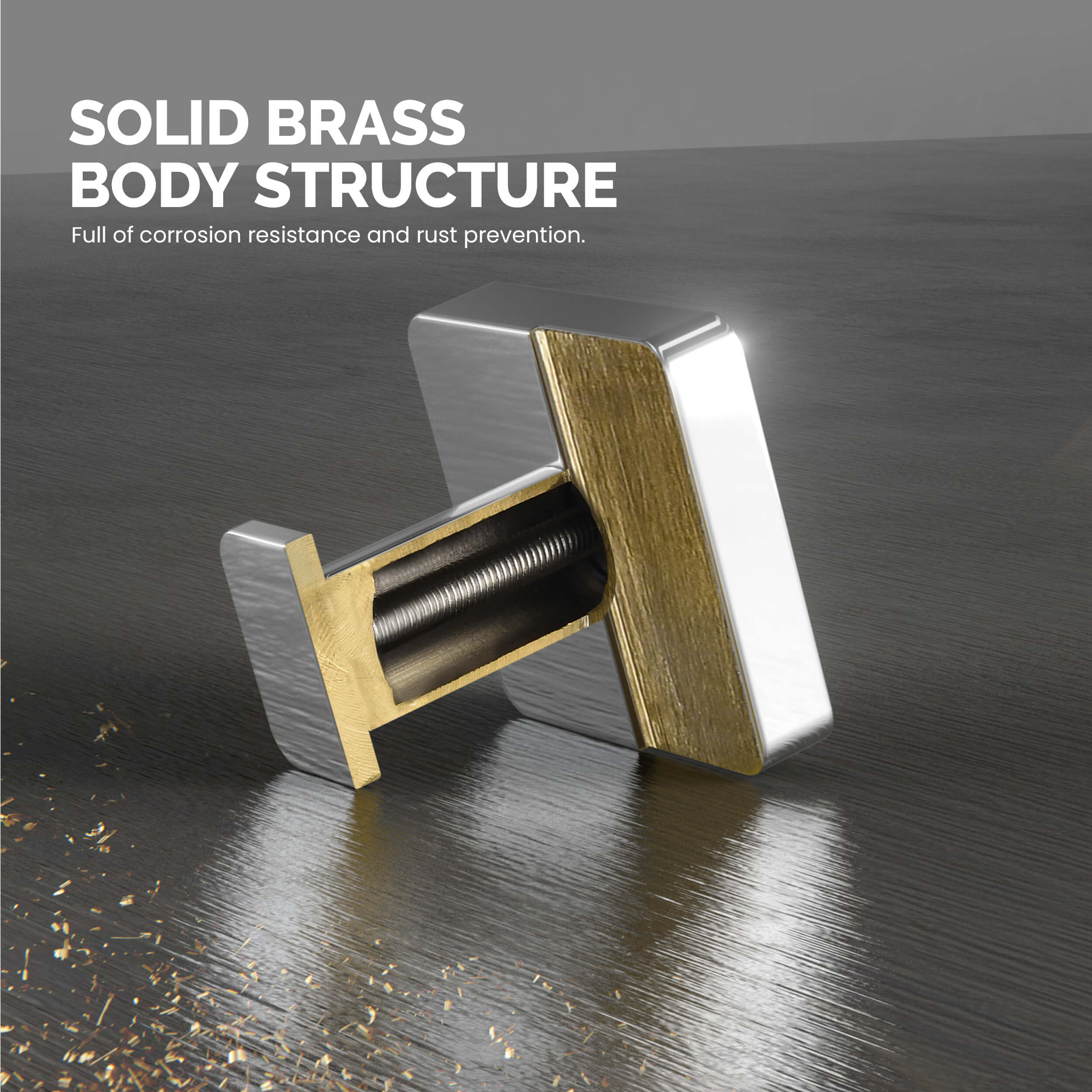 Blaze Bathroom Towel & Robe Hook - KBA1601