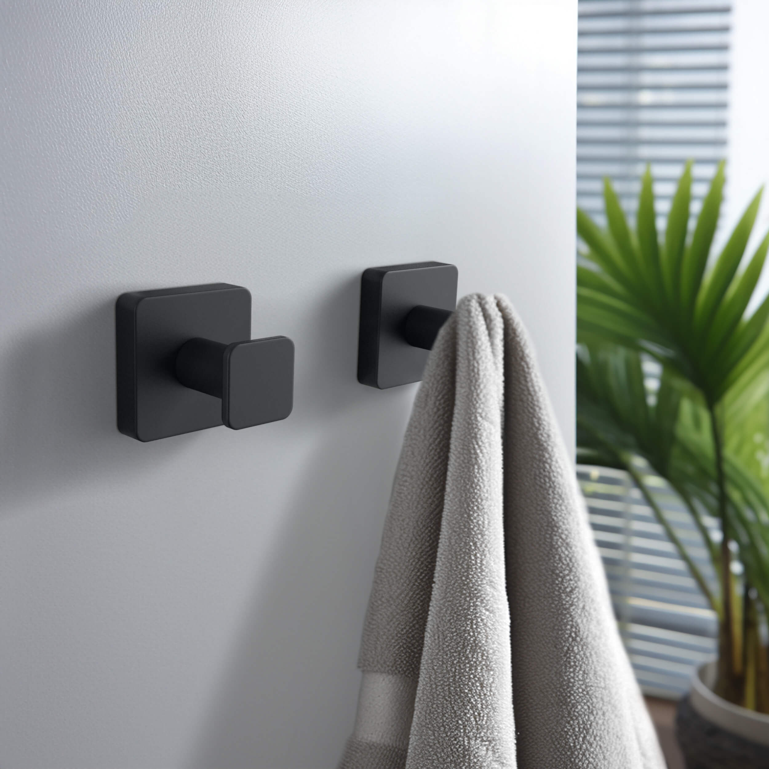 Blaze Bathroom Towel & Robe Hook 2-Piece - KBA1601-2PC