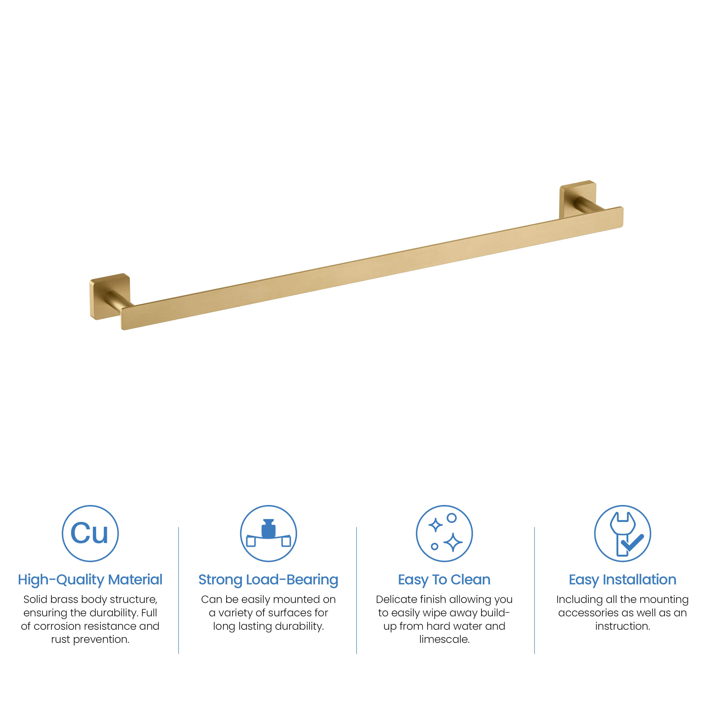 Blaze 24 inch Bathroom Towel Bar KBA1604