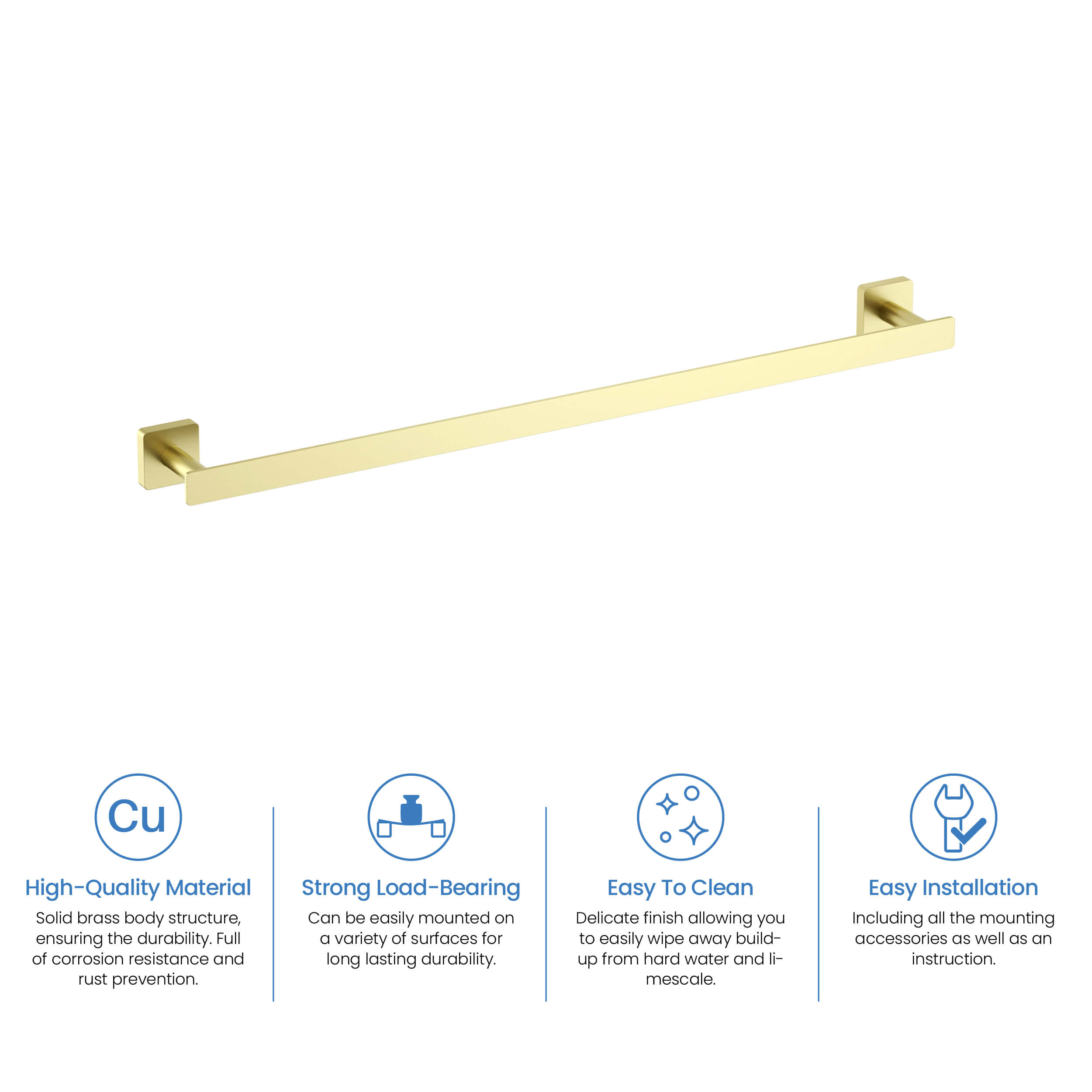 Blaze 24 inch Bathroom Towel Bar KBA1604