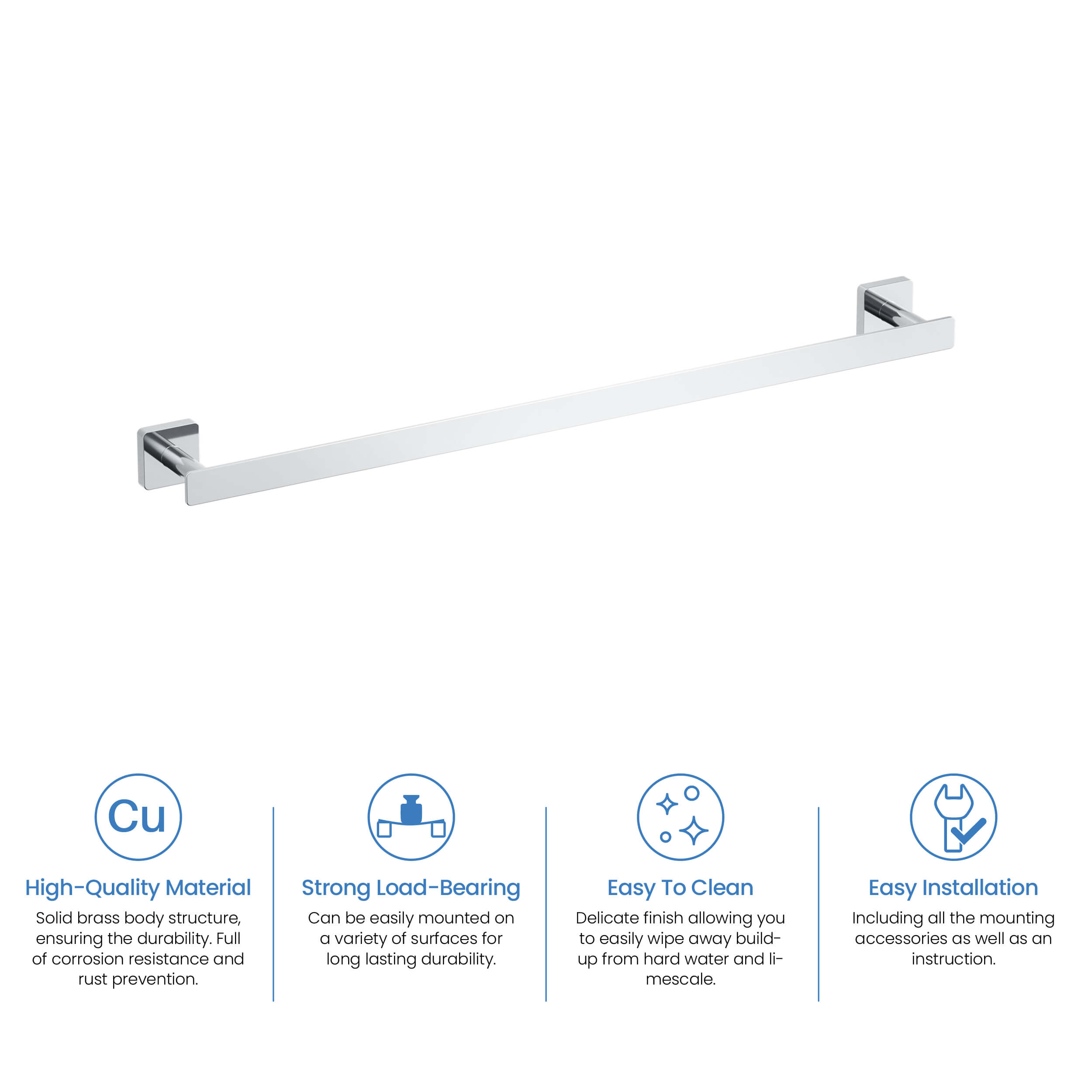 Blaze 24 inch Bathroom Towel Bar KBA1604