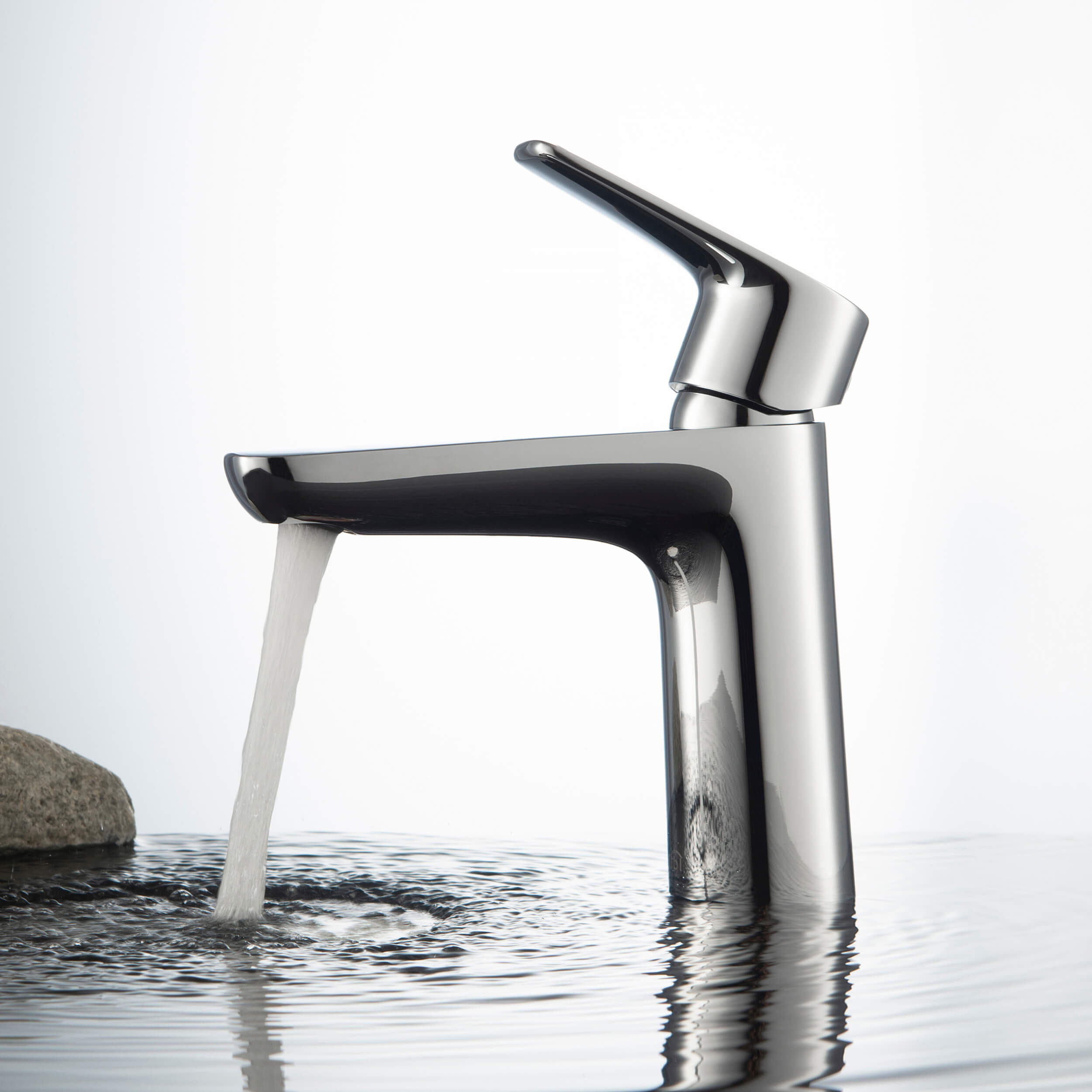 Harmony Single Handle Bathroom Vanity Sink Faucet with Pop Up Drain C-KBF1011-KPW100