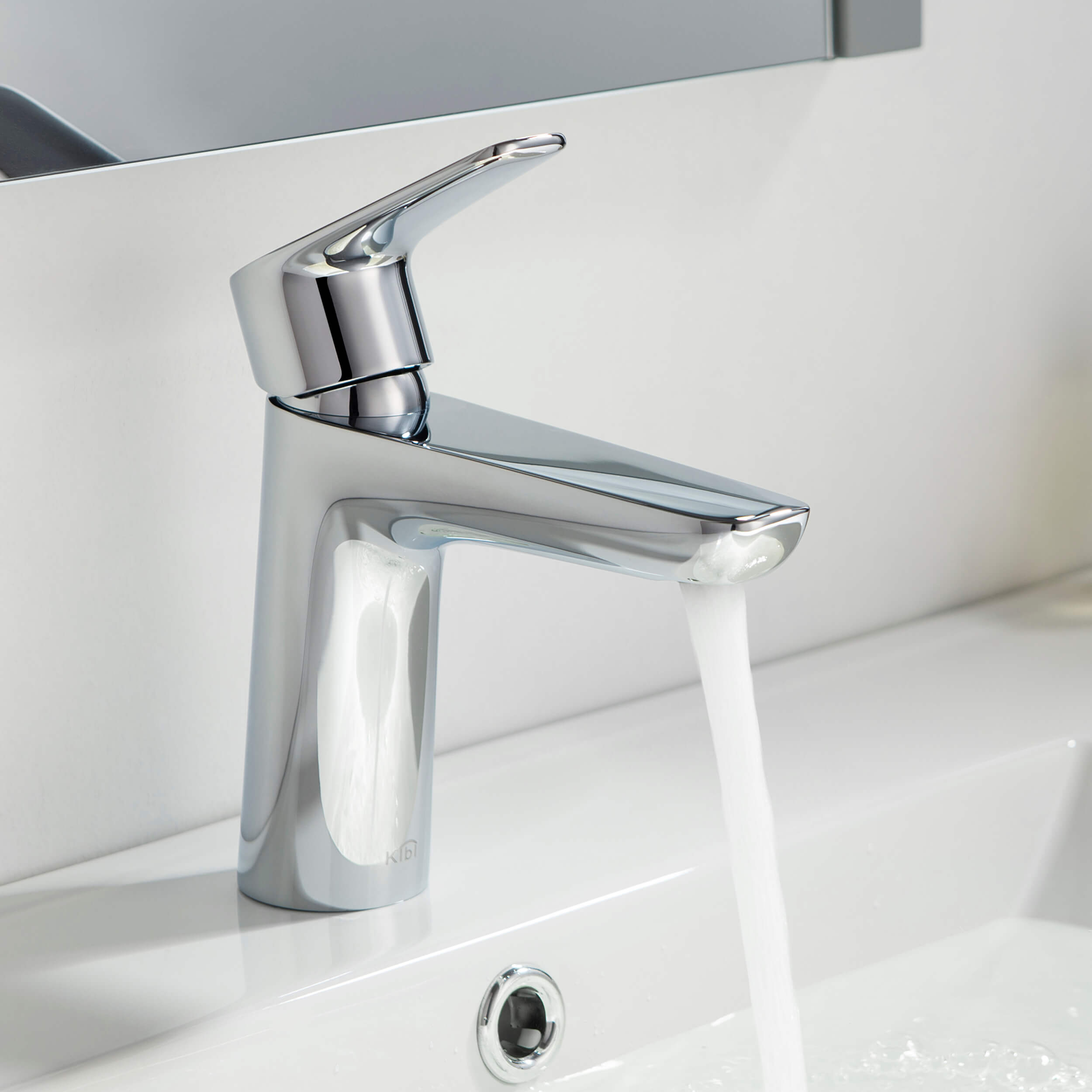 Harmony Single Handle Bathroom Vanity Sink Faucet with Pop Up Drain C-KBF1011-KPW100