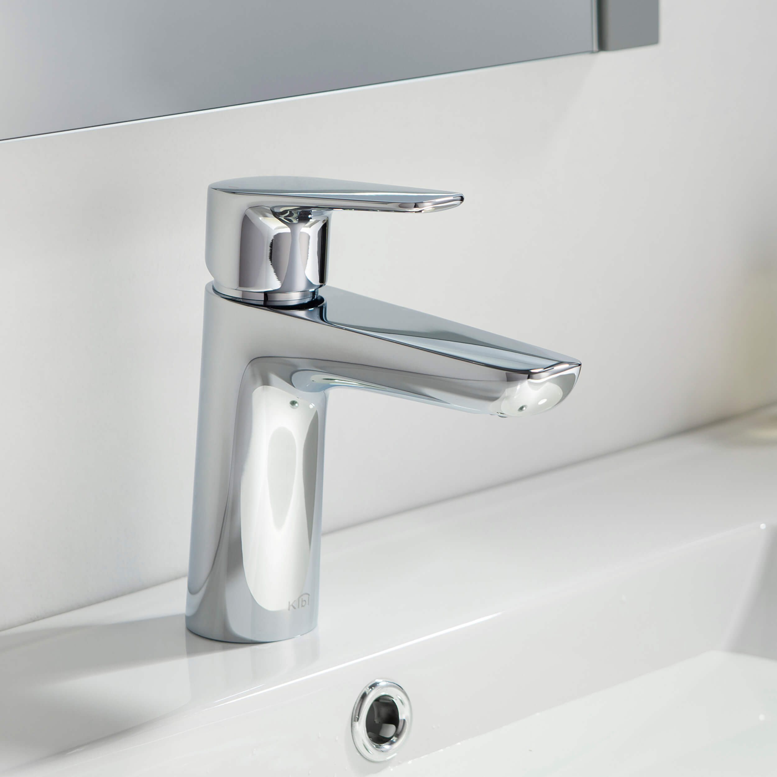 Harmony Single Handle Bathroom Vanity Sink Faucet with Pop Up Drain C-KBF1011-KPW100