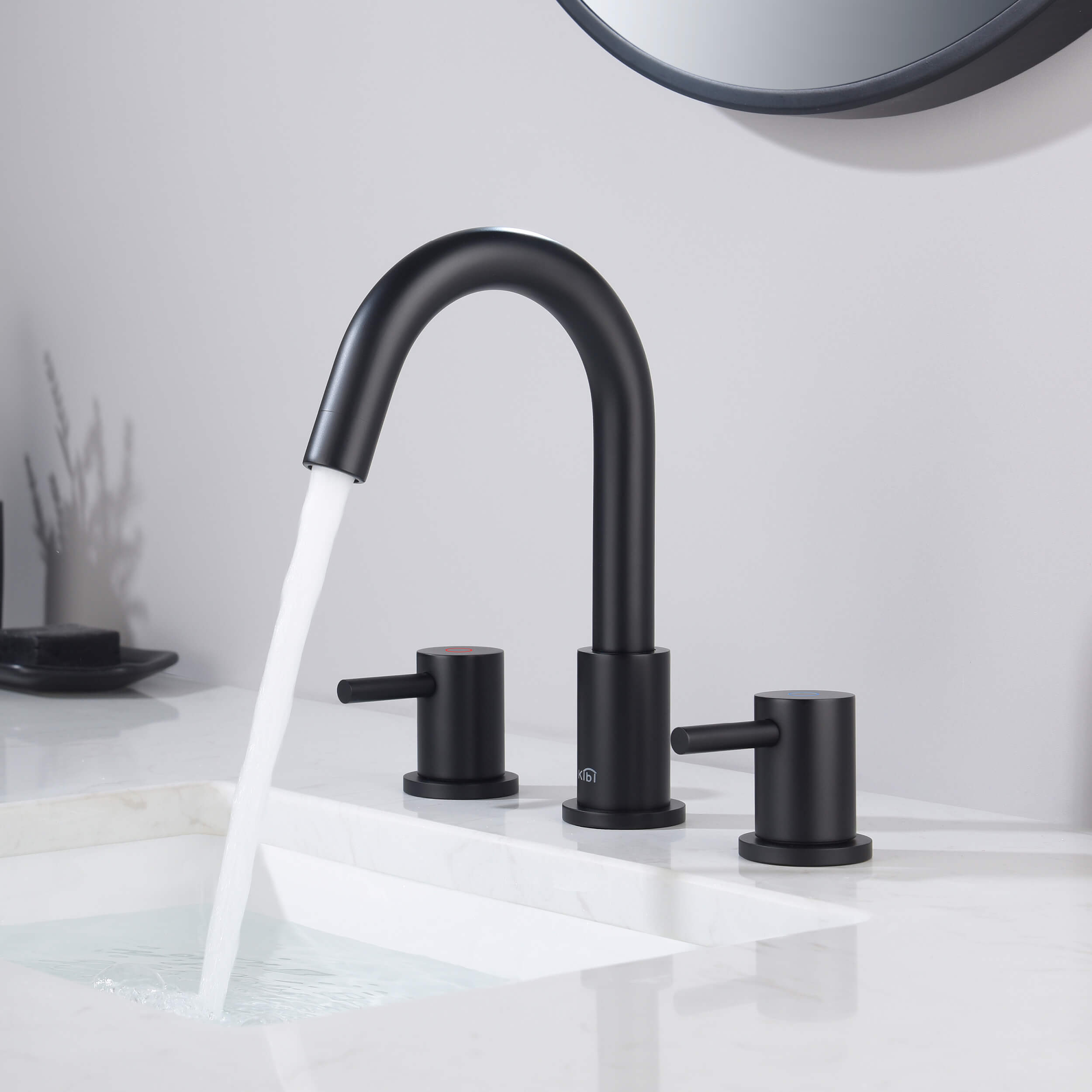 Circular 8″ Widespread Bathroom Sink Faucet with Drain Assembly – KBF1016