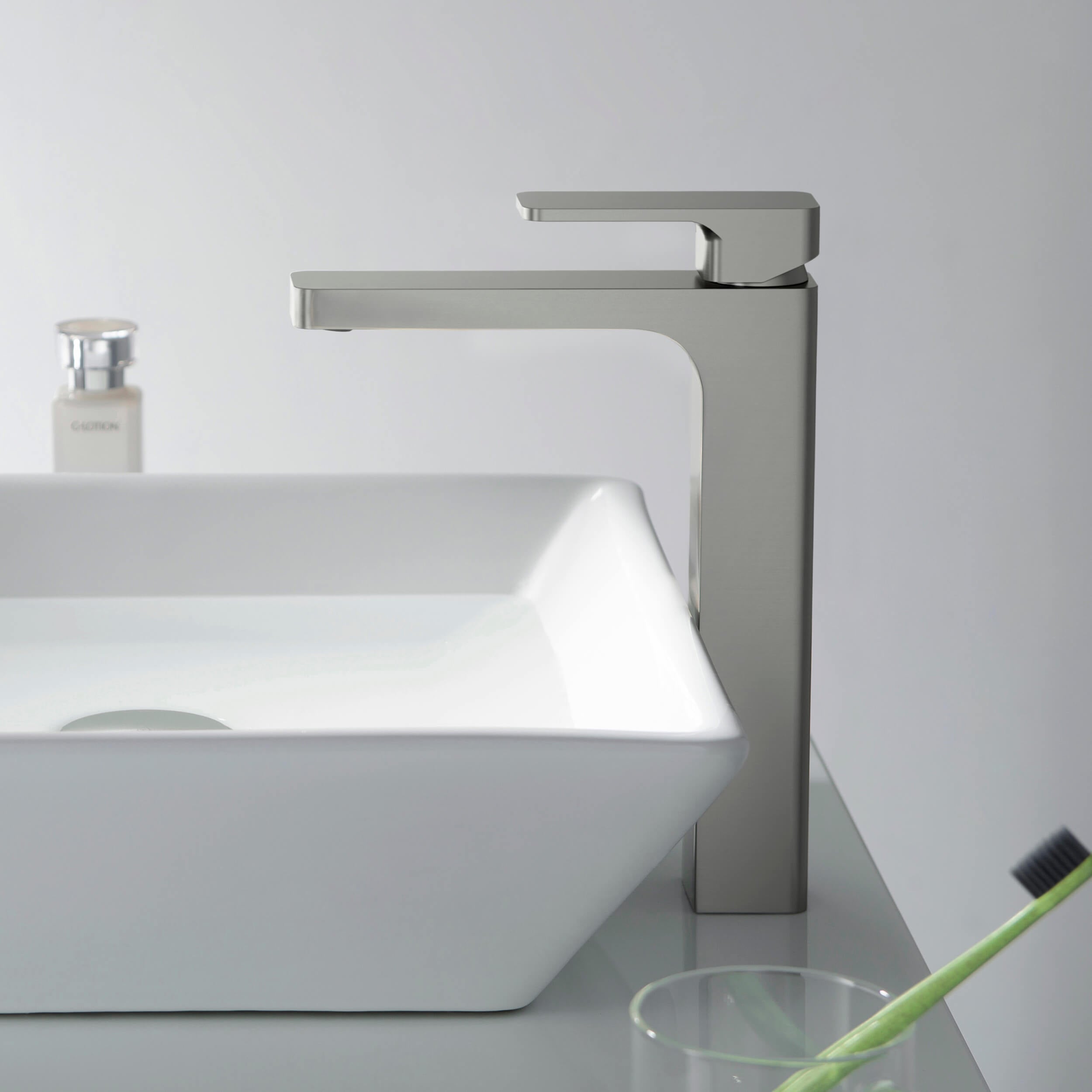 Blaze-T Single Handle Bathroom Vessel Sink Faucet with Pop Up Drain C-KBF1018-KPW101