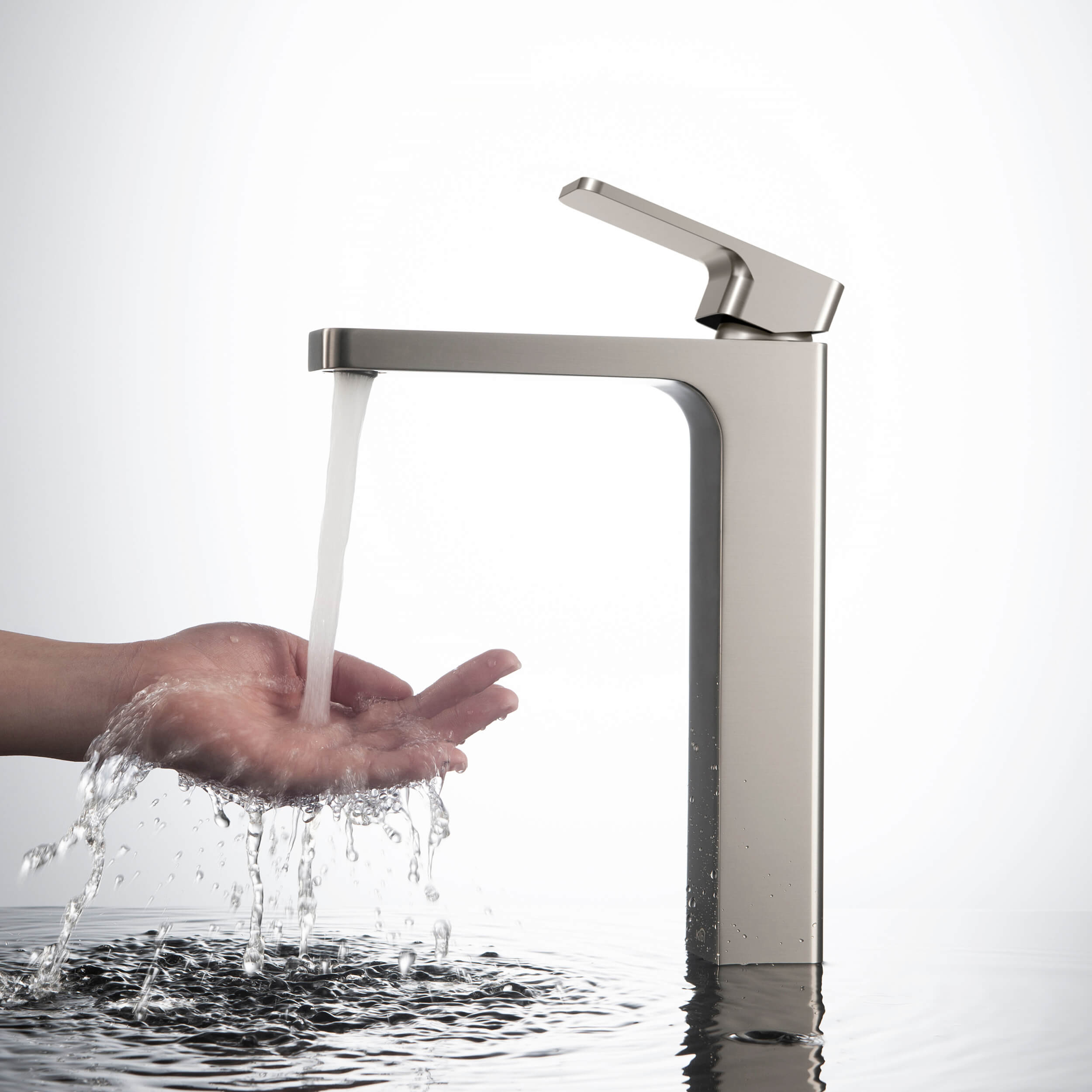 Blaze-T Single Handle Bathroom Vessel Sink Faucet with Pop Up Drain C-KBF1018-KPW101