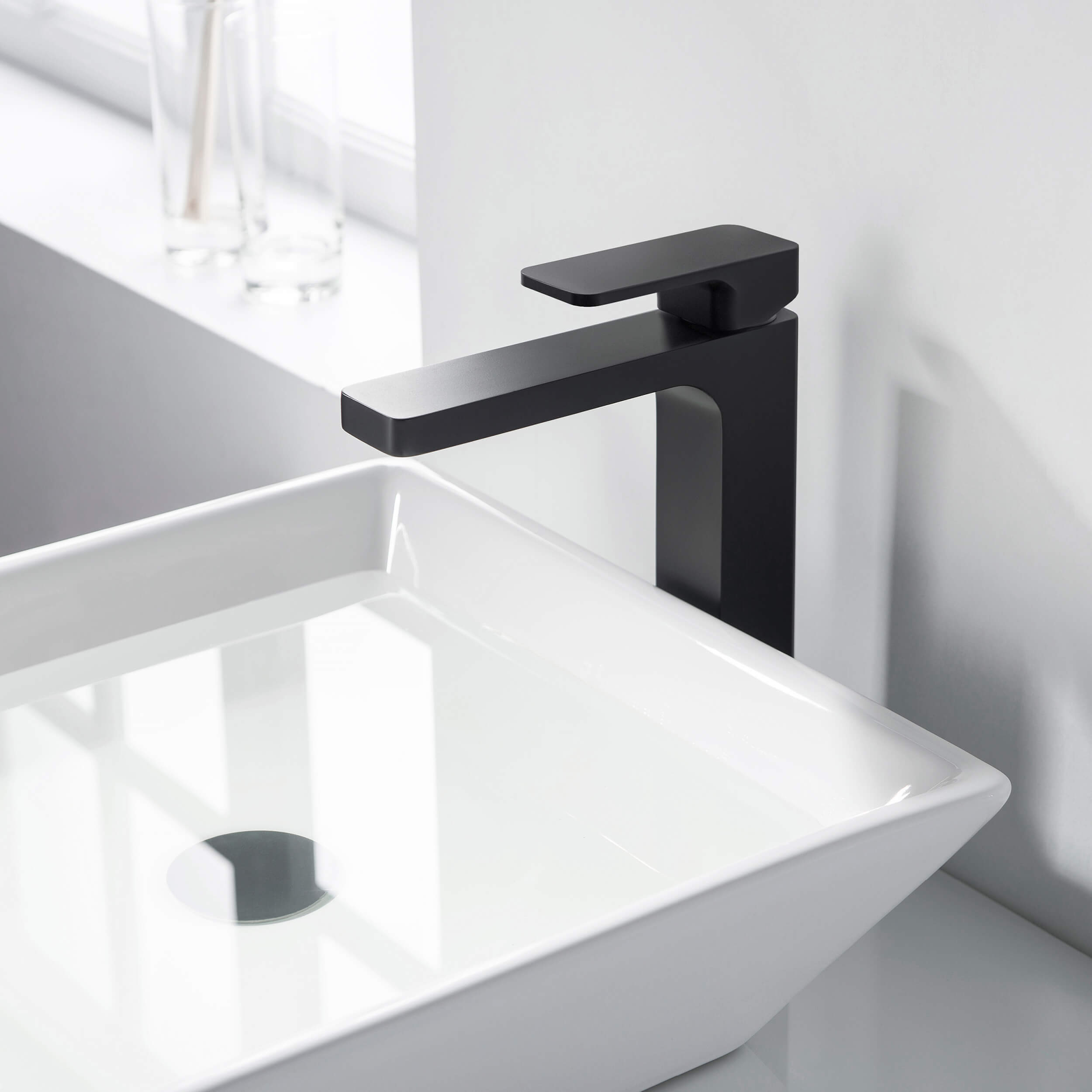 Blaze-T Single Handle Bathroom Vessel Sink Faucet with Pop Up Drain C-KBF1018-KPW101