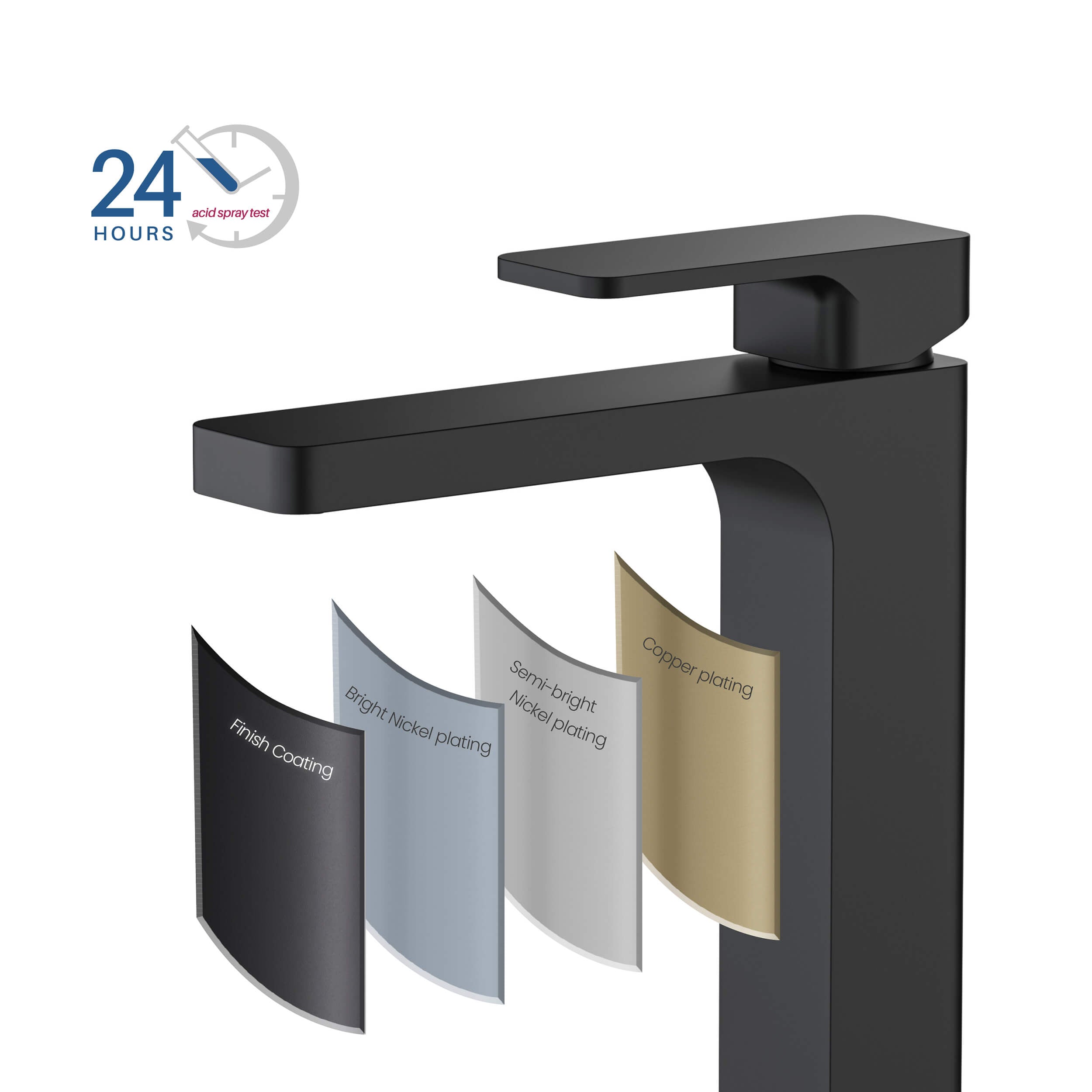 Blaze-T Single Handle Bathroom Vessel Sink Faucet with Pop Up Drain C-KBF1018-KPW101