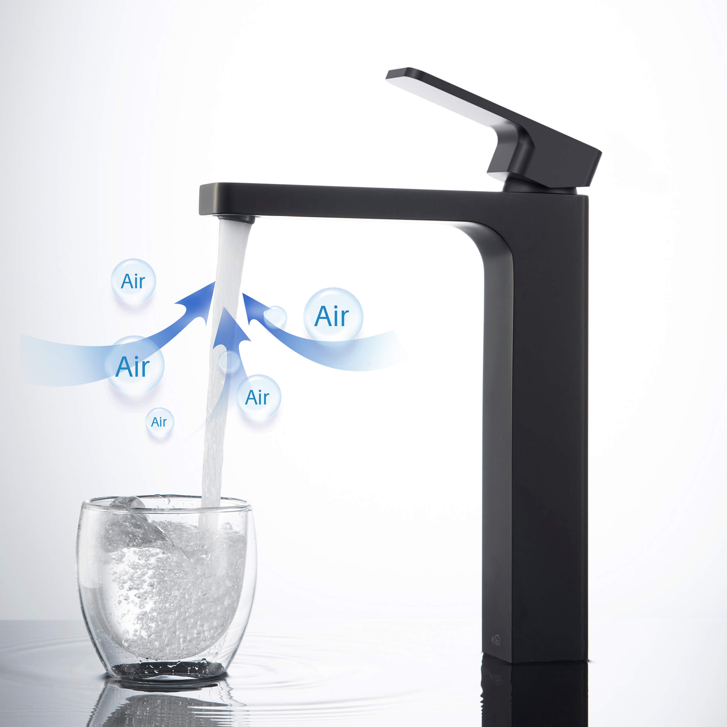 Blaze-T Single Handle Bathroom Vessel Sink Faucet with Pop Up Drain C-KBF1018-KPW101