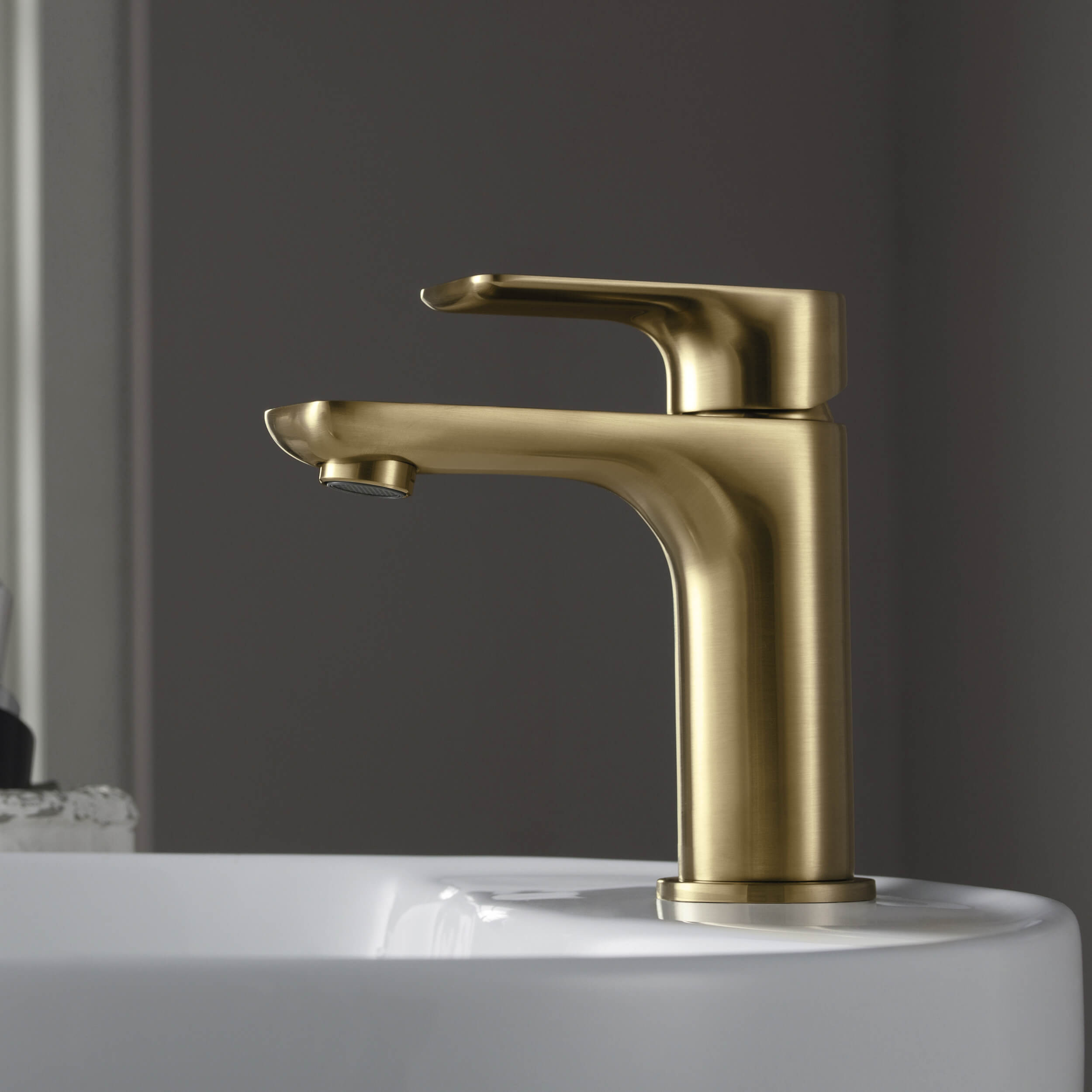 Tender Single Handle Bathroom Vanity Sink Faucet with Pop Up Drain C-KBF1019-KPW100