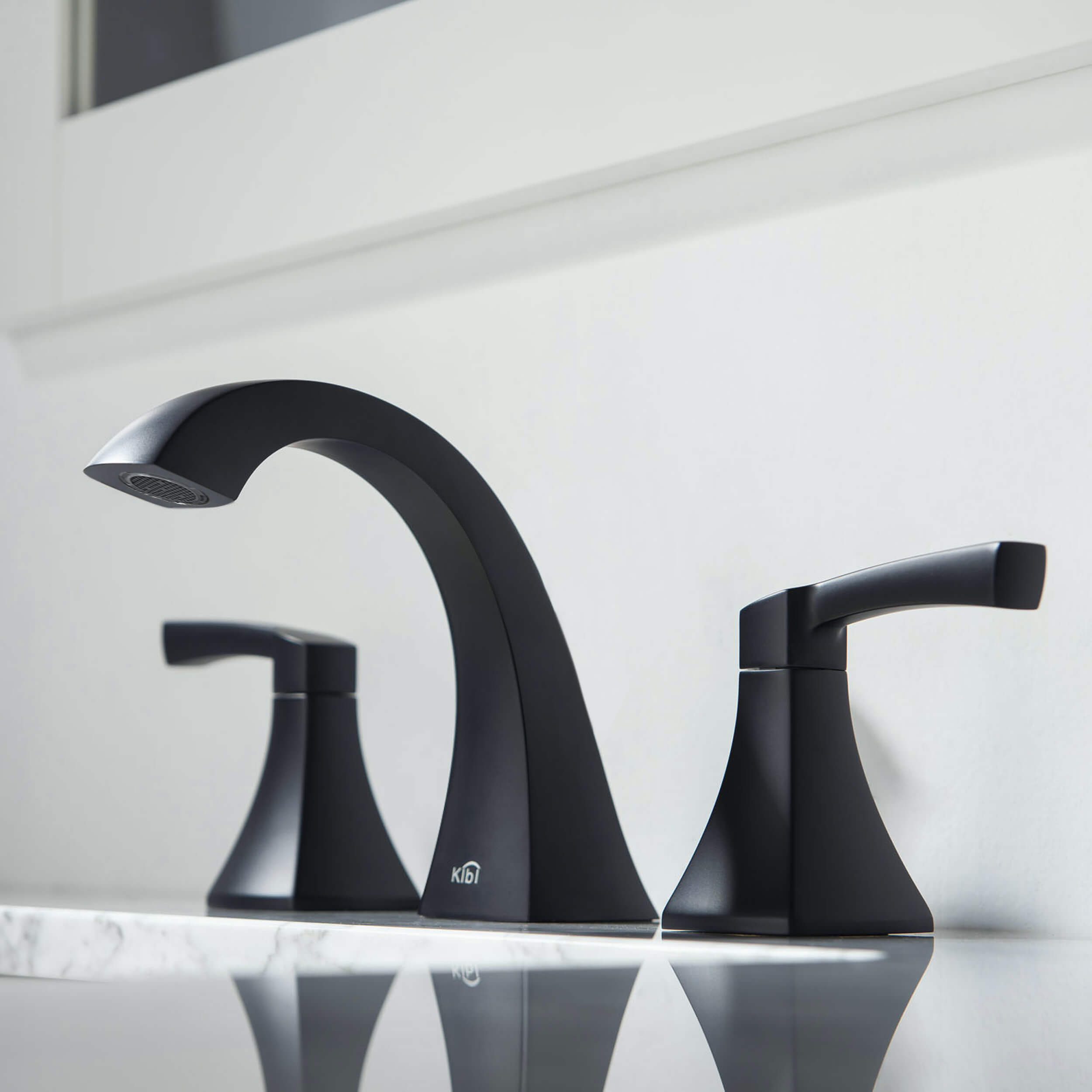 Pyramid II Bathroom Sink 8" Widespread Faucet with Drain Assembly KBF1022