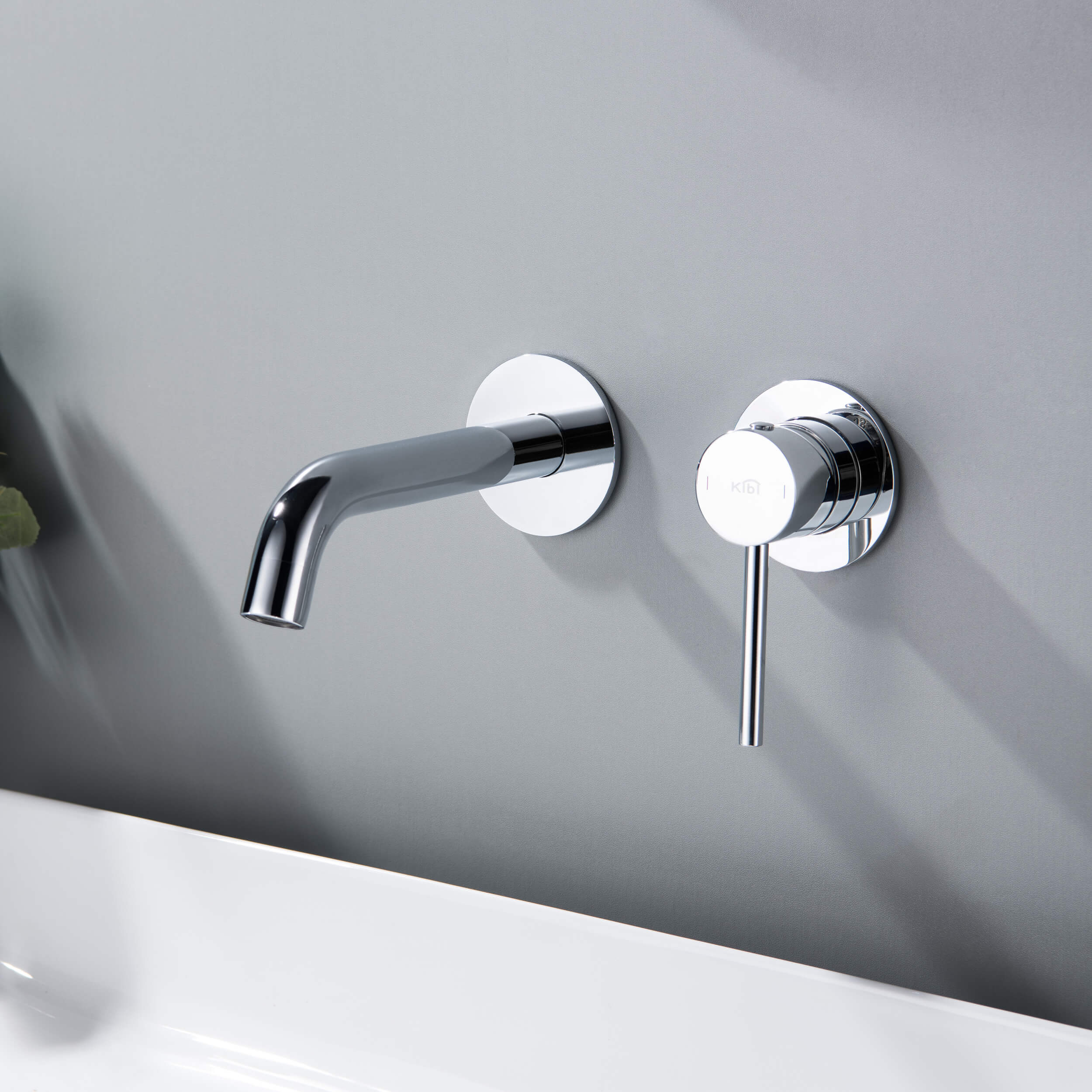 Circular Single Handle Wall Mounted Bathroom Sink Faucet KBF1023