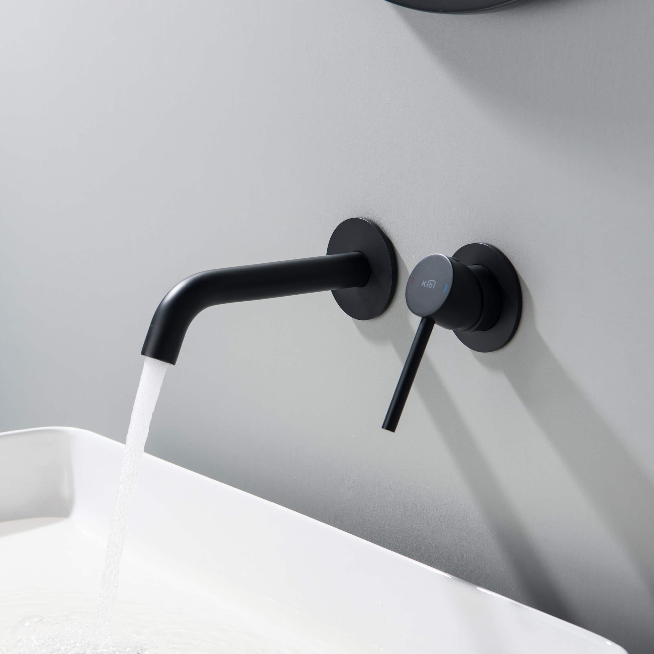 Circular Single Handle Wall Mounted Bathroom Sink Faucet KBF1023