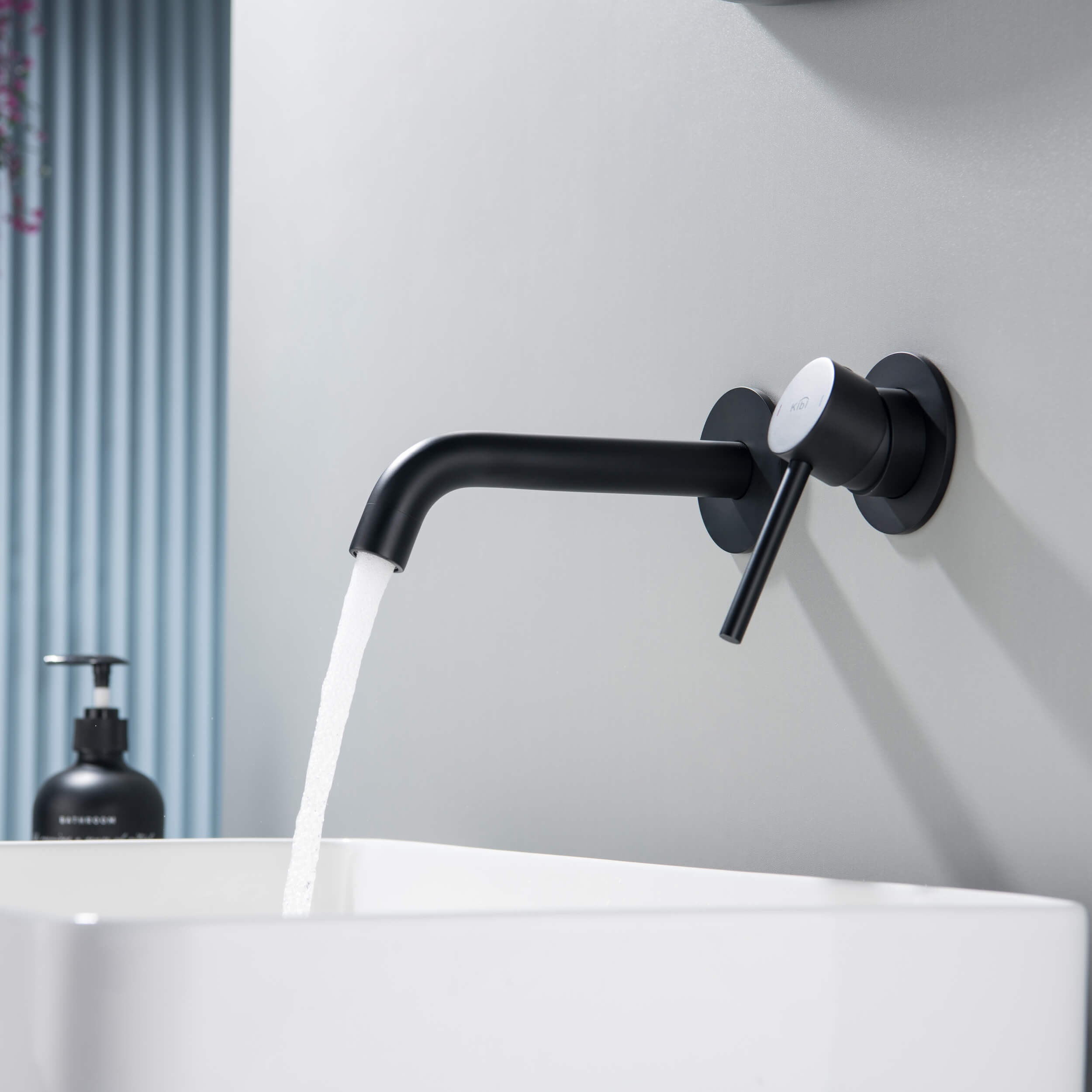 Circular Single Handle Wall Mounted Bathroom Sink Faucet KBF1023