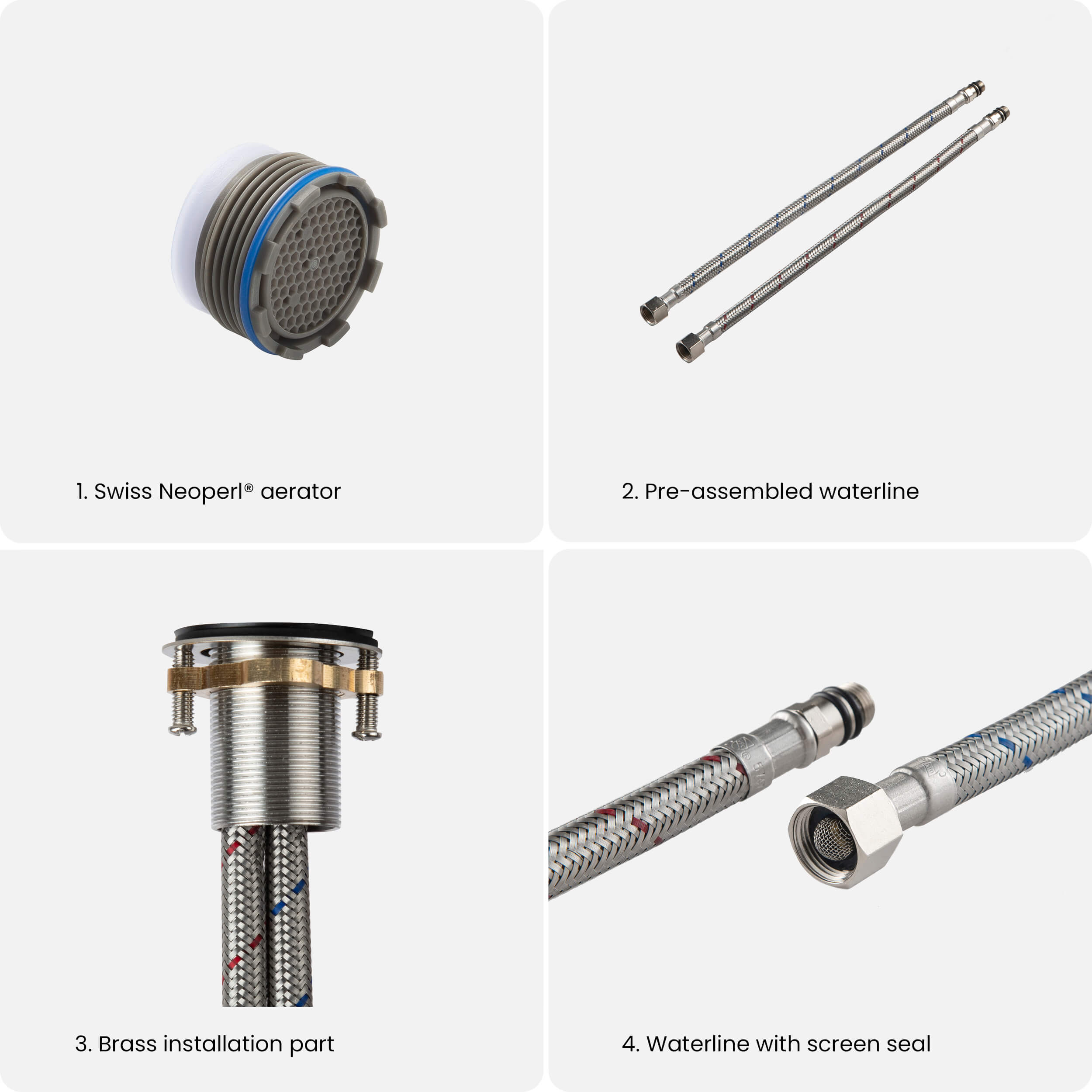 Macon Single Handle High-Arc Bathroom Vanity Sink Faucet - C-KBF1028