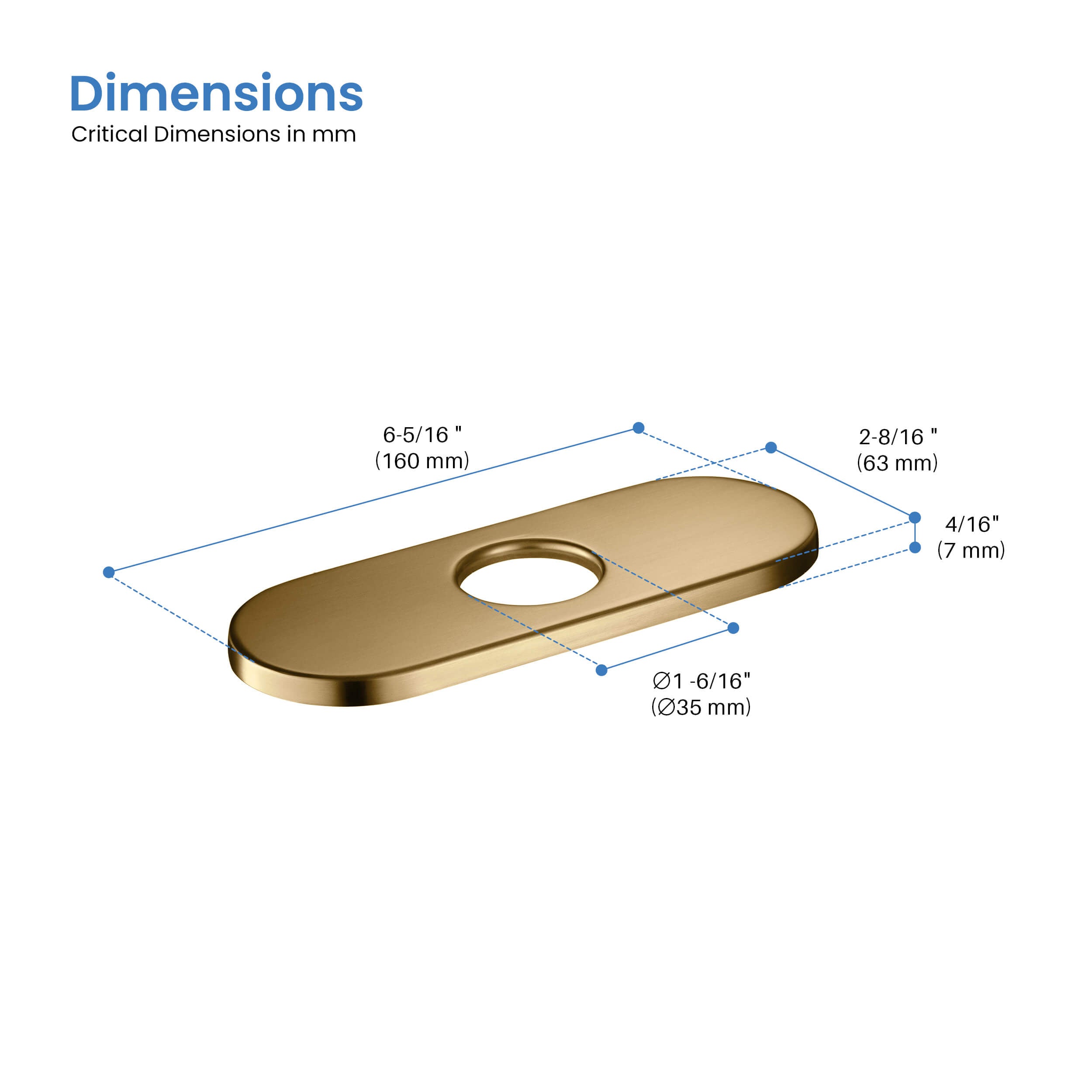6 Inch Faucet Hole Cover - KFC100