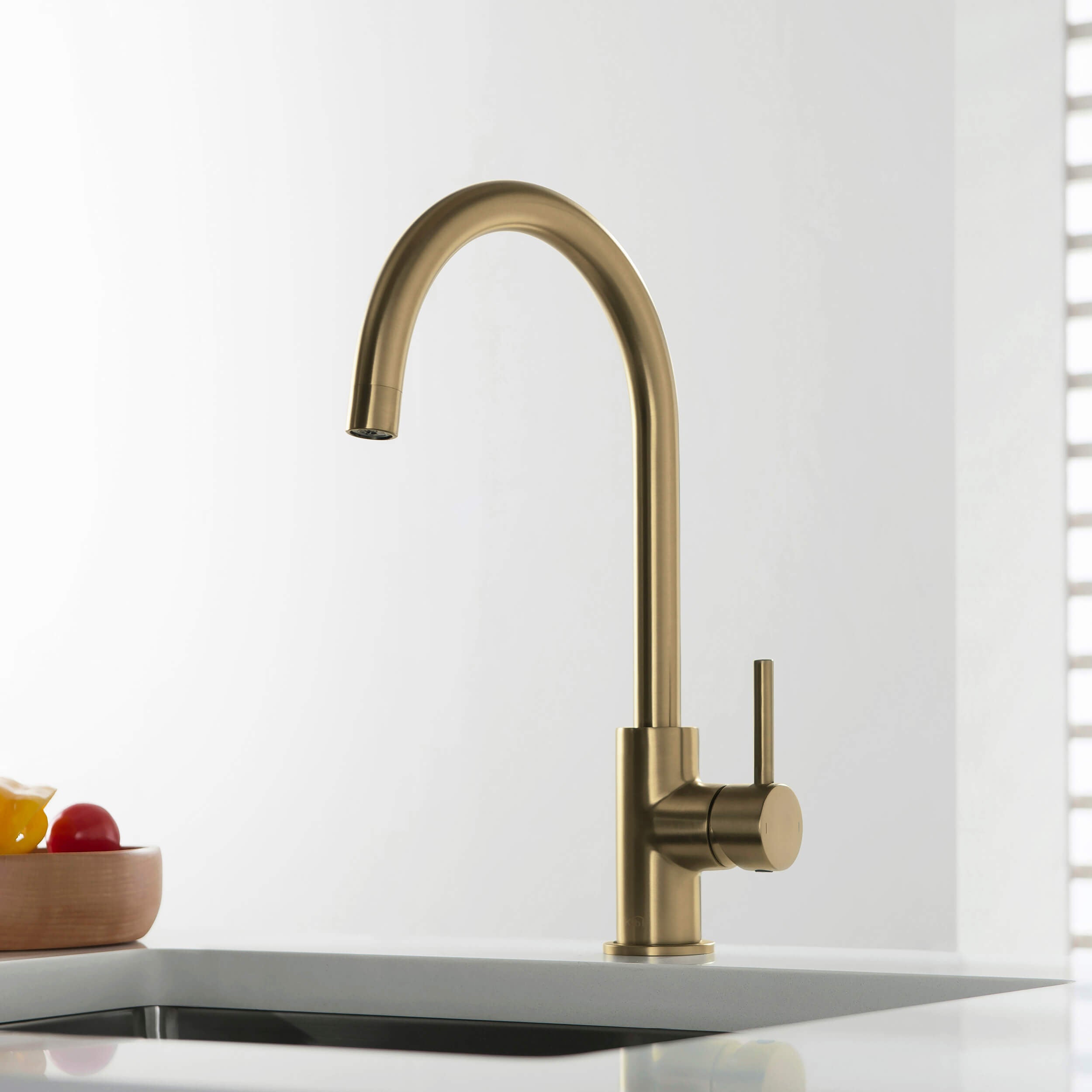 Lowa Single Handle High Arc Kitchen Bar Sink Faucet – KKF2001