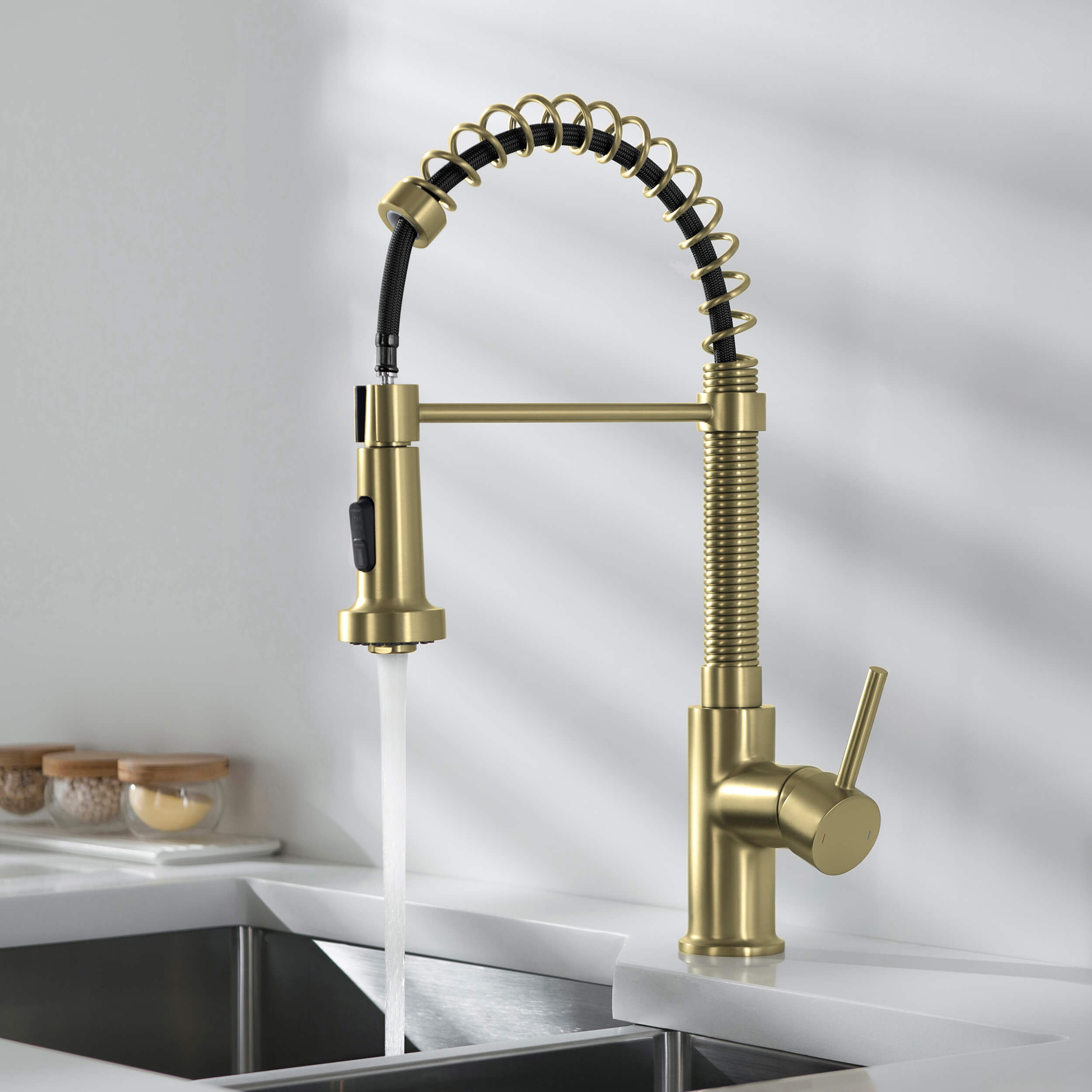 Aurora Single Handle Commercial Style Kitchen Sink Faucet - KKF2003
