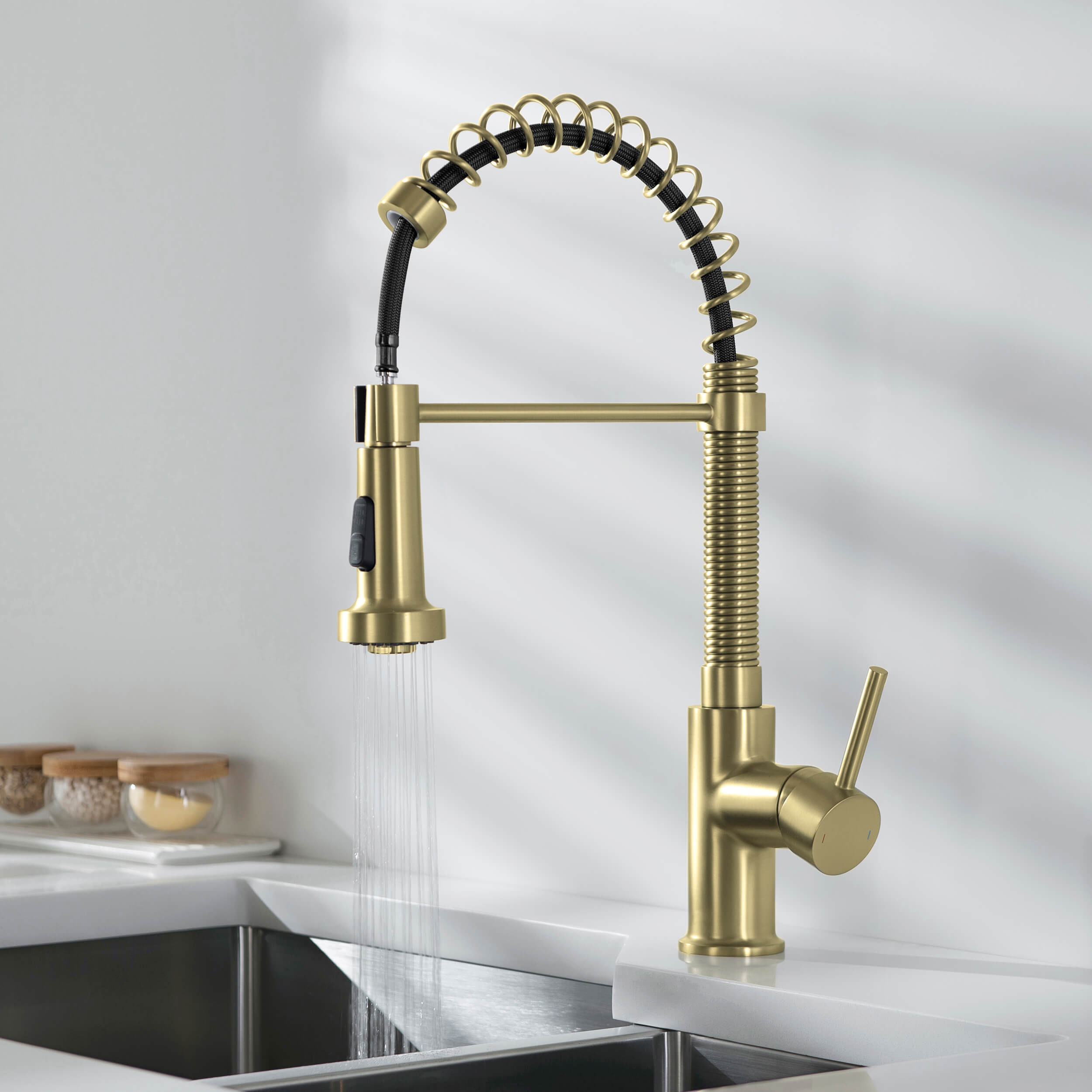 Aurora Single Handle Commercial Style Kitchen Sink Faucet - KKF2003
