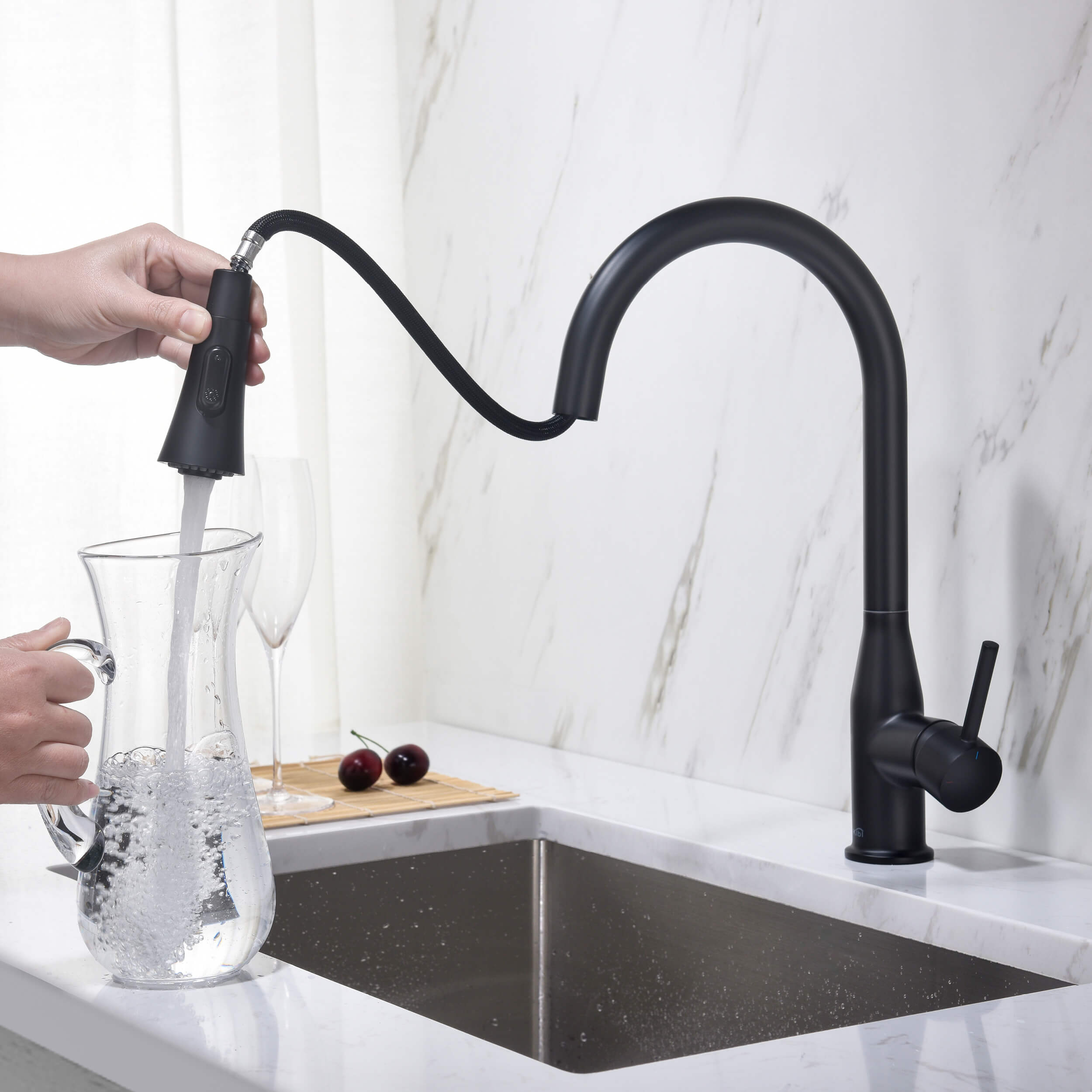 Napa Single Handle Pull Down Kitchen Sink Faucet - KKF2005