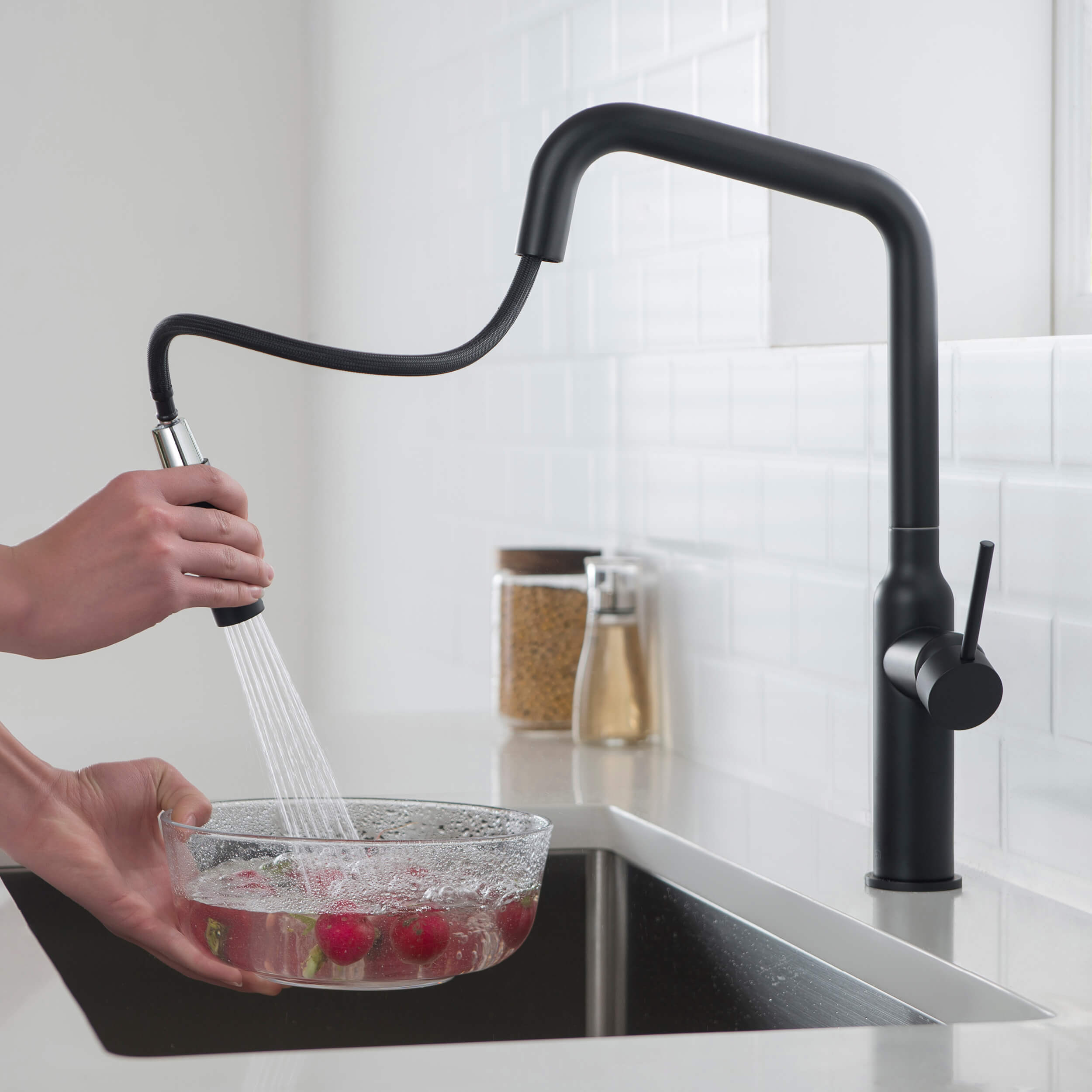 Macon Single Handle Pull Down Kitchen Sink Faucet - KKF2007