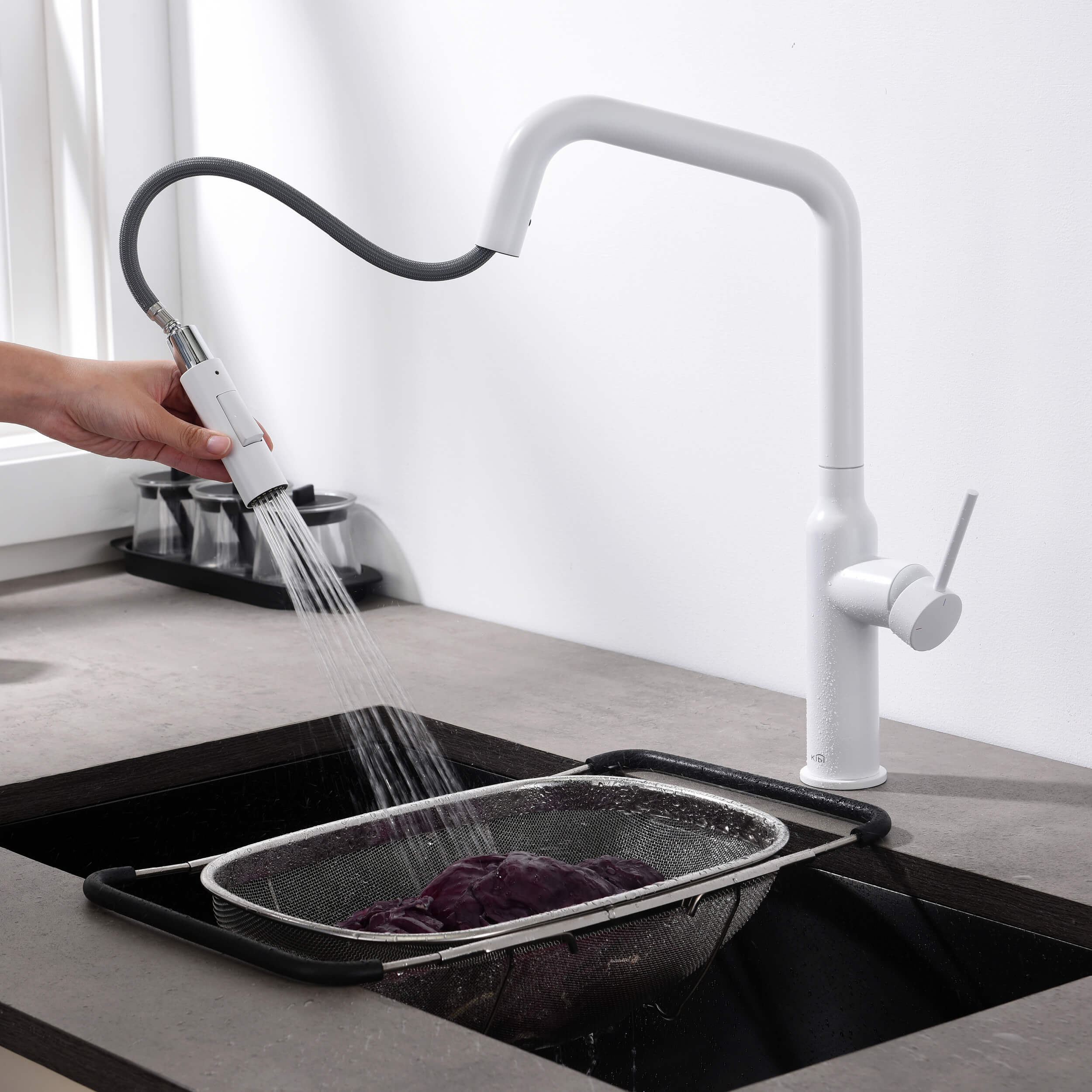 Macon Single Handle Pull Down Kitchen Sink Faucet - KKF2007